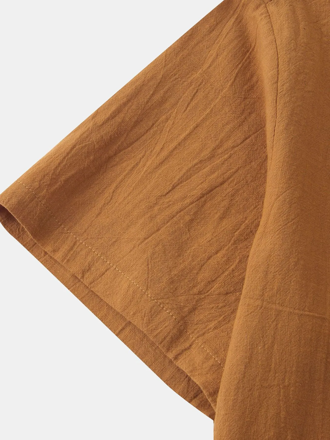 Solid Color Basic Henley Shirts sold by Hoooyi product image thumbnail 5