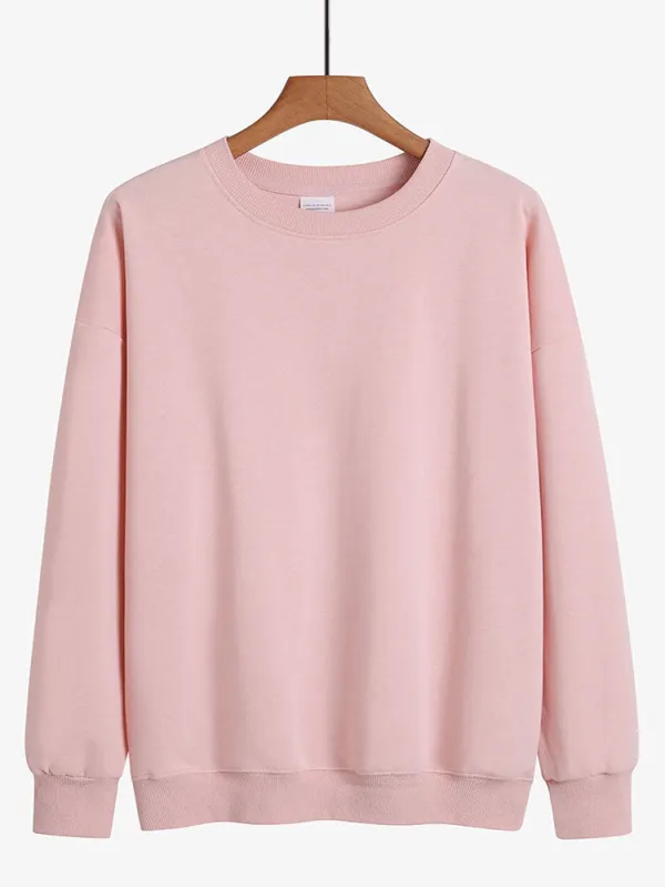 Basic multicolor cotton sweatshirts sold by Hoooyi