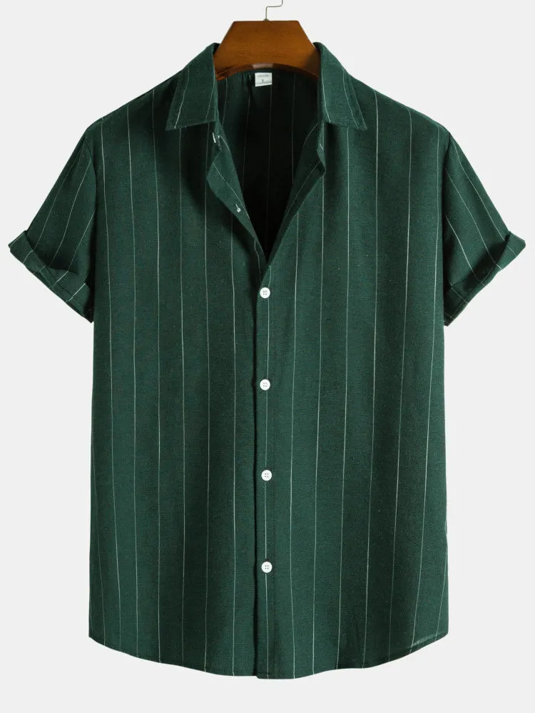 Casual Classic Stripes Shirts sold by Hoooyi product image thumbnail 5
