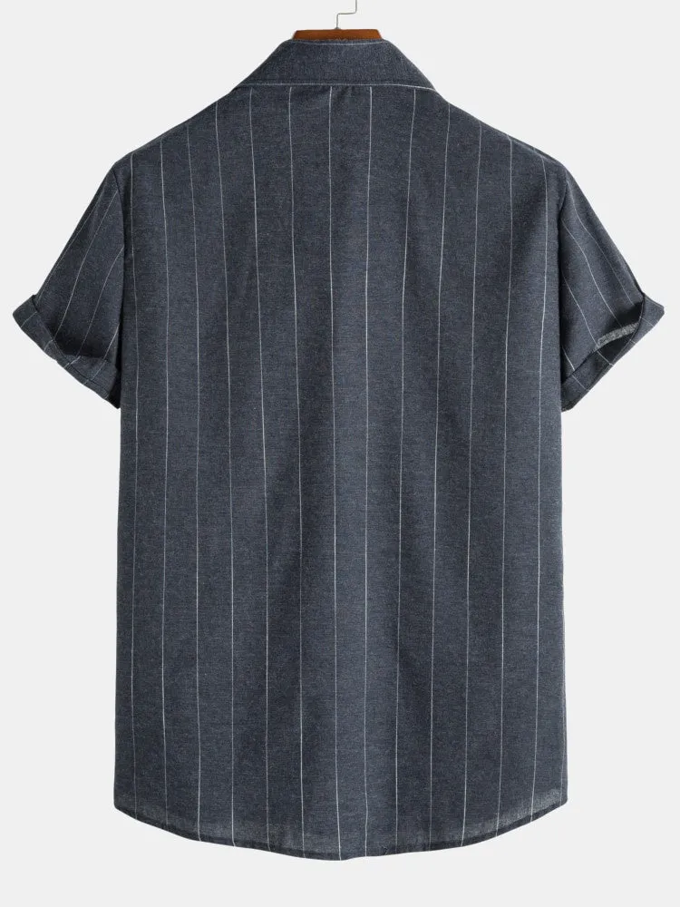 Casual Classic Stripes Shirts sold by Hoooyi product image thumbnail 2