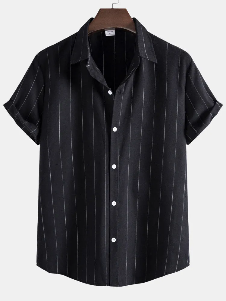 Casual Classic Stripes Shirts sold by Hoooyi product image thumbnail 3