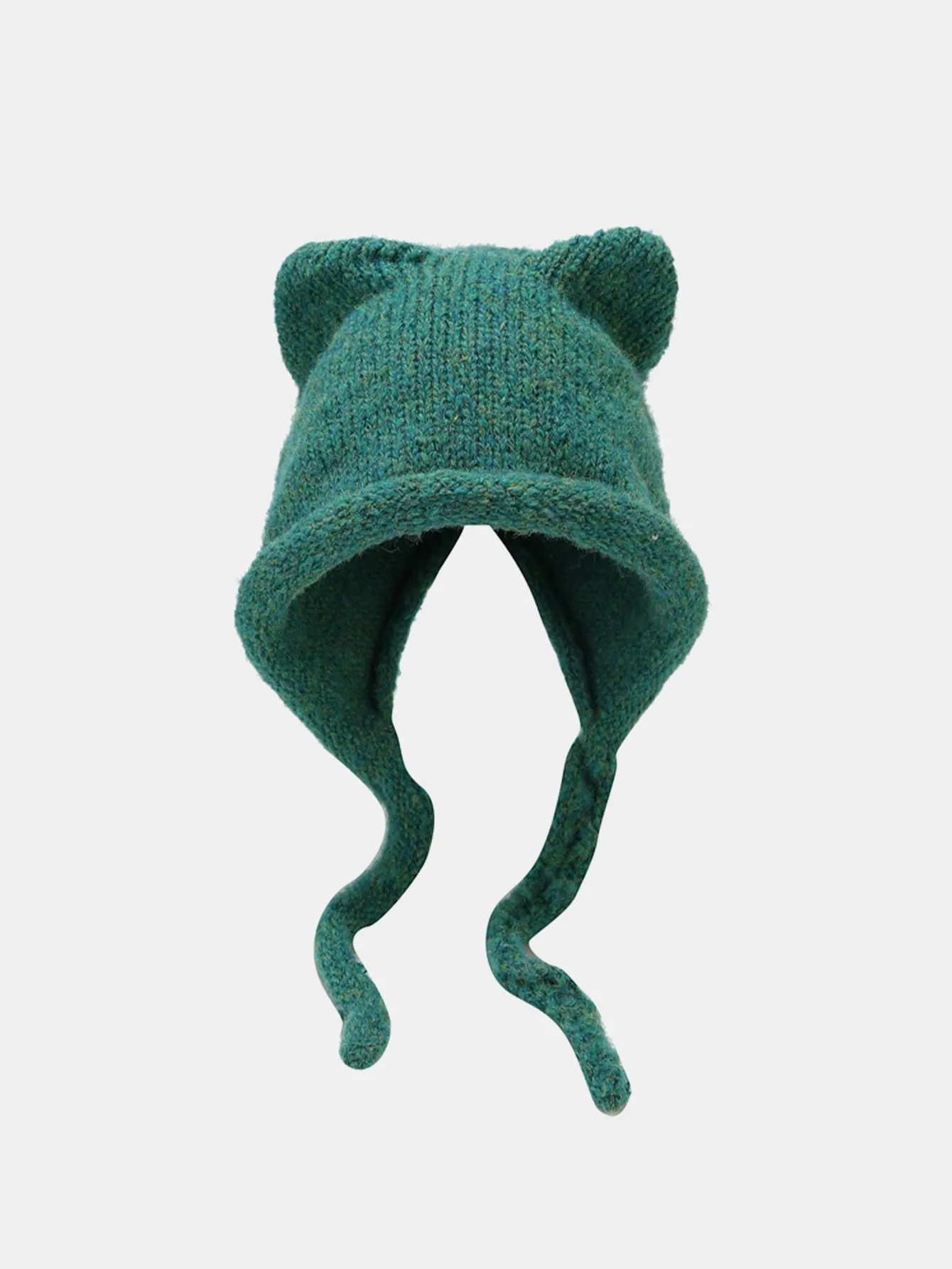 Cute Hat With Cat Ears And Braids For Winter Outdoor Warmth sold by Hoooyi product image thumbnail 5