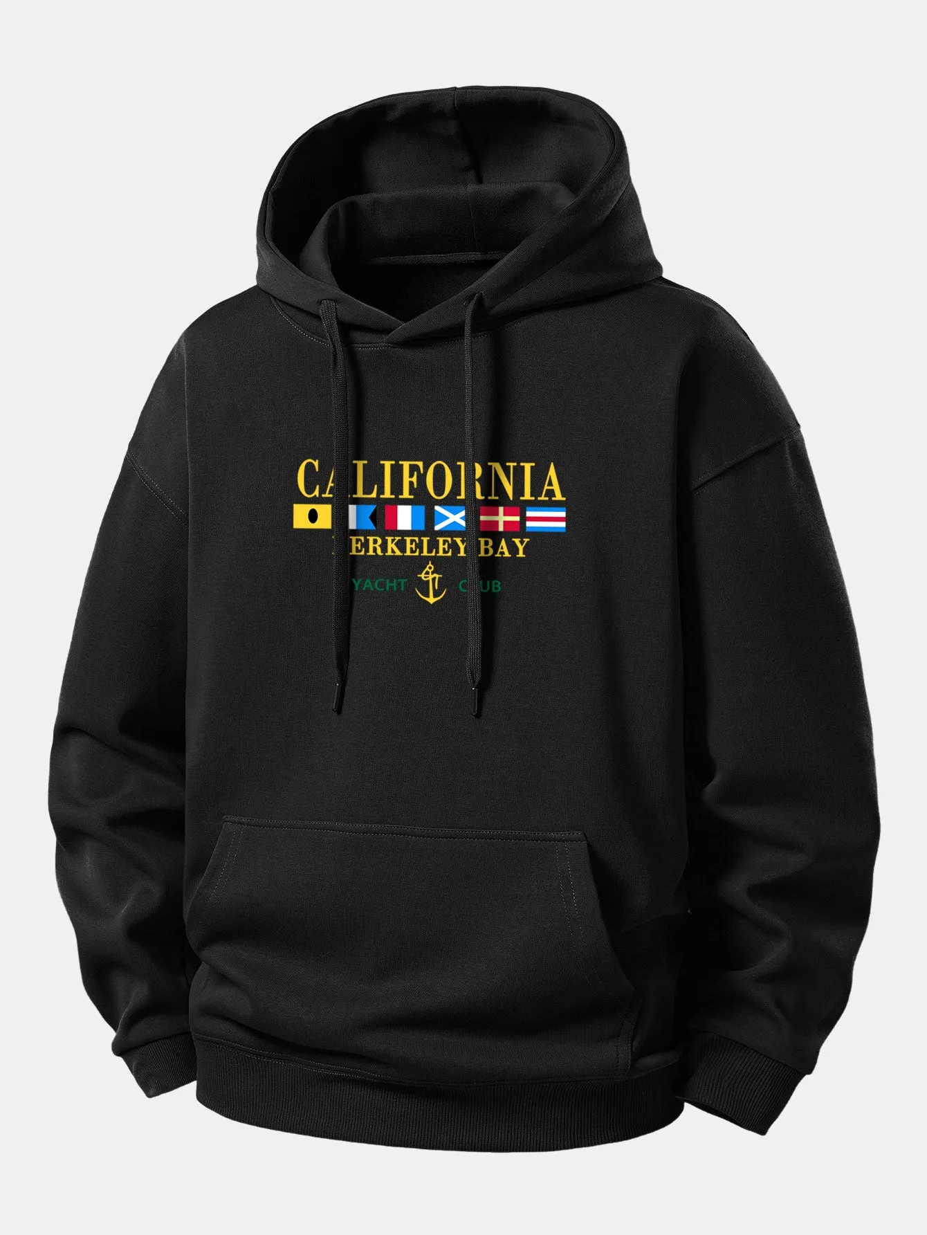 California Print Relax Fit Hoodie sold by Hoooyi product image thumbnail 2