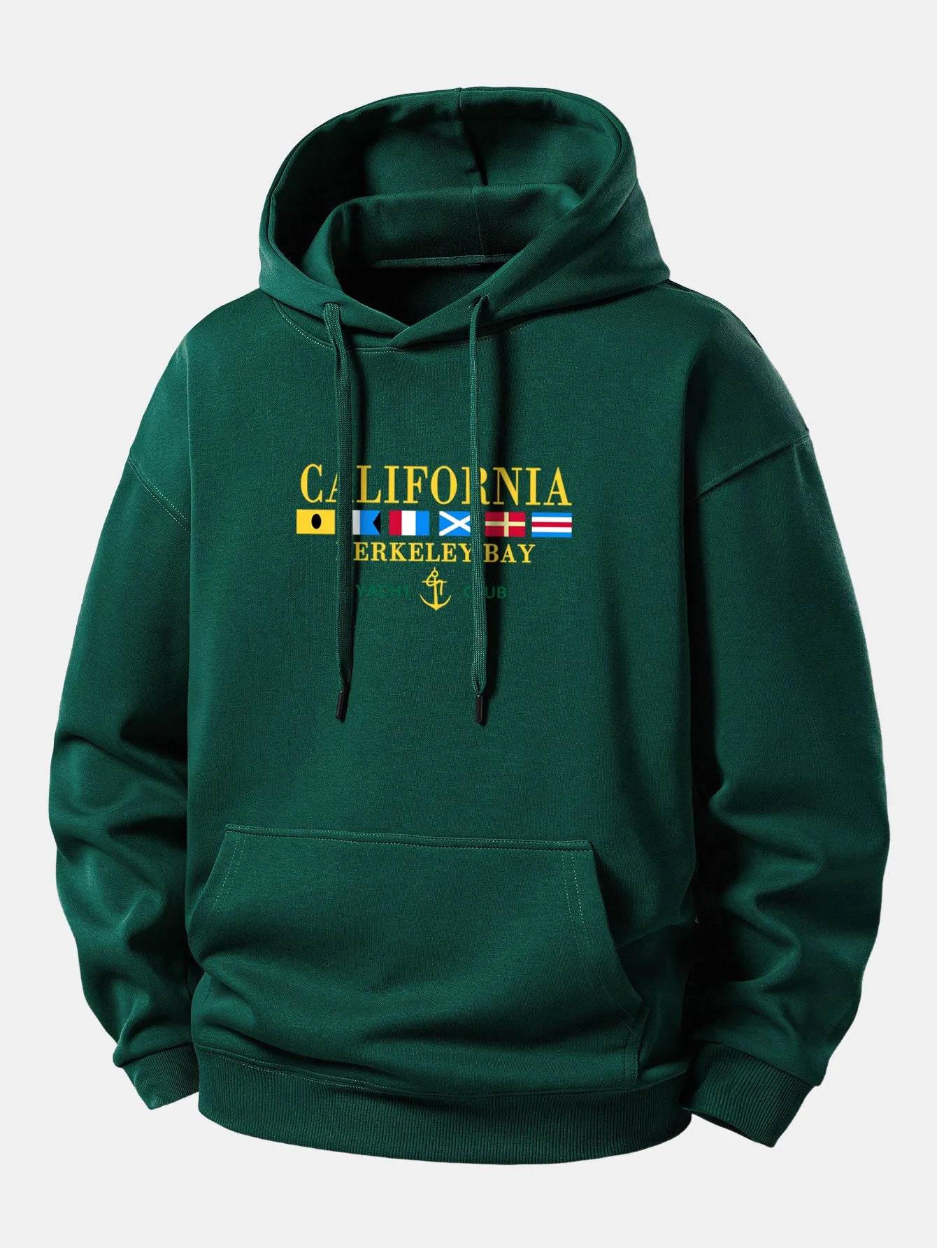 California Print Relax Fit Hoodie sold by Hoooyi product image thumbnail 4