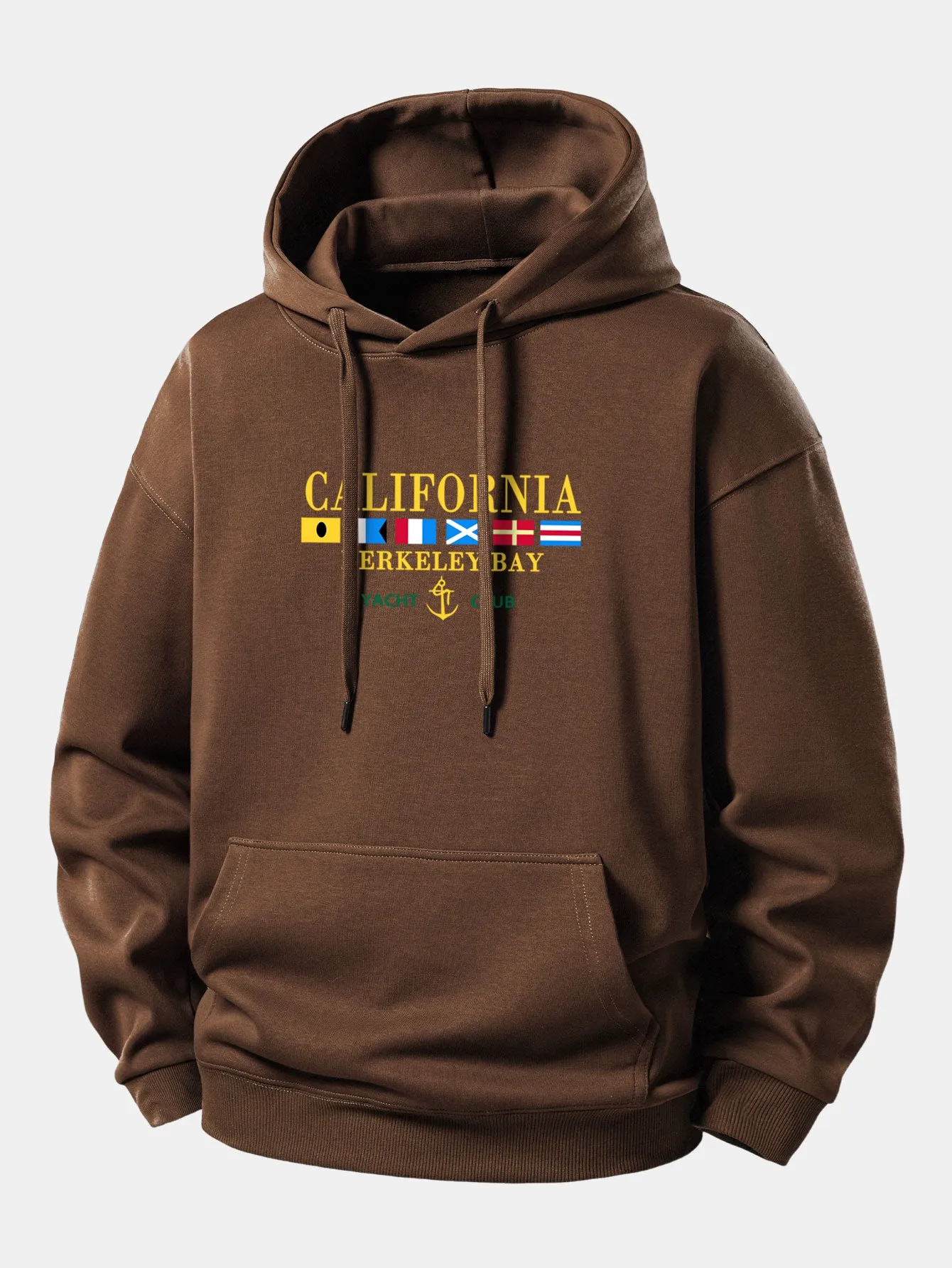 California Print Relax Fit Hoodie sold by Hoooyi product image thumbnail 5