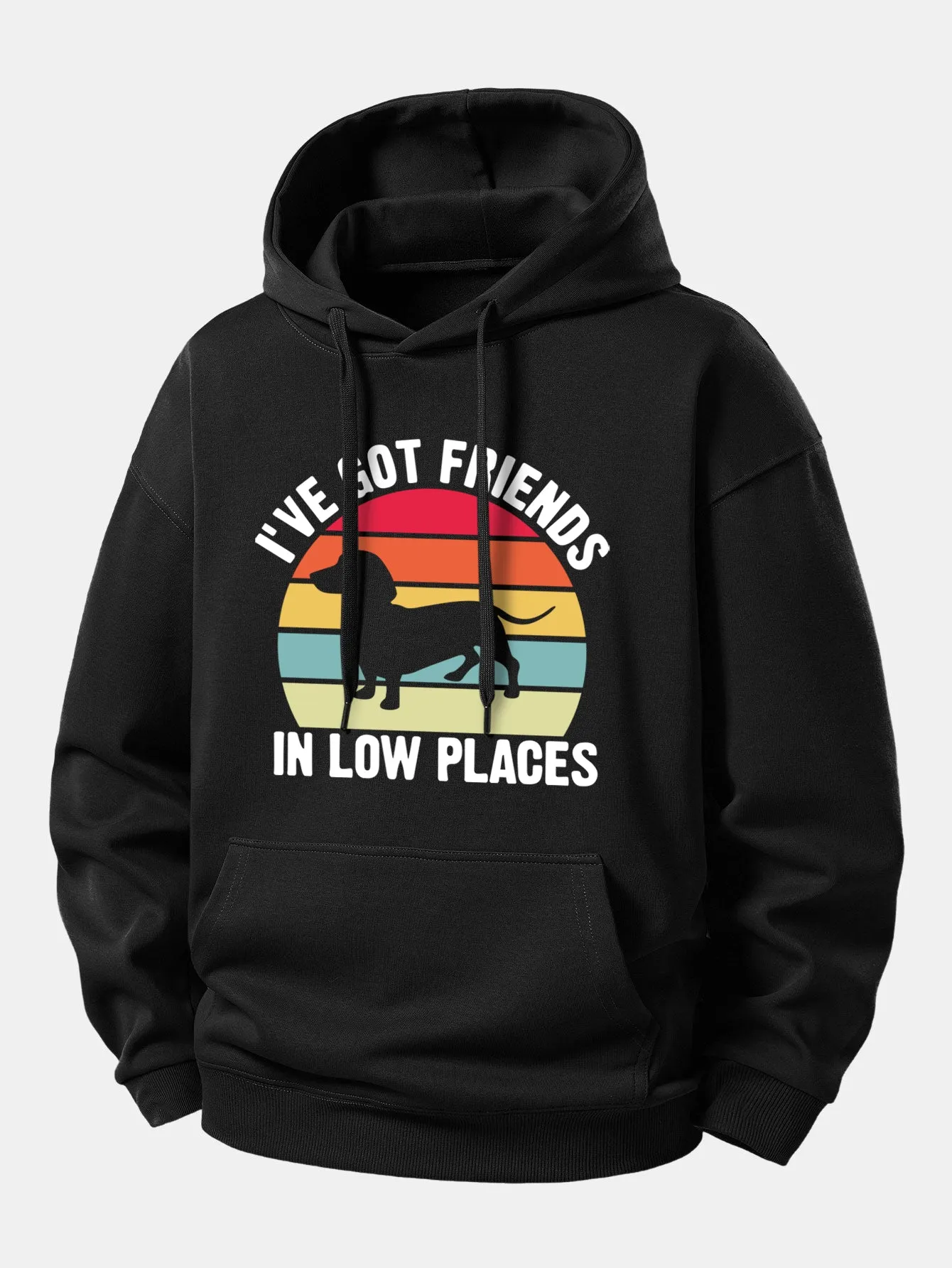 Dog Slogan Print Relax Fit Hoodie sold by Hoooyi product image thumbnail 2