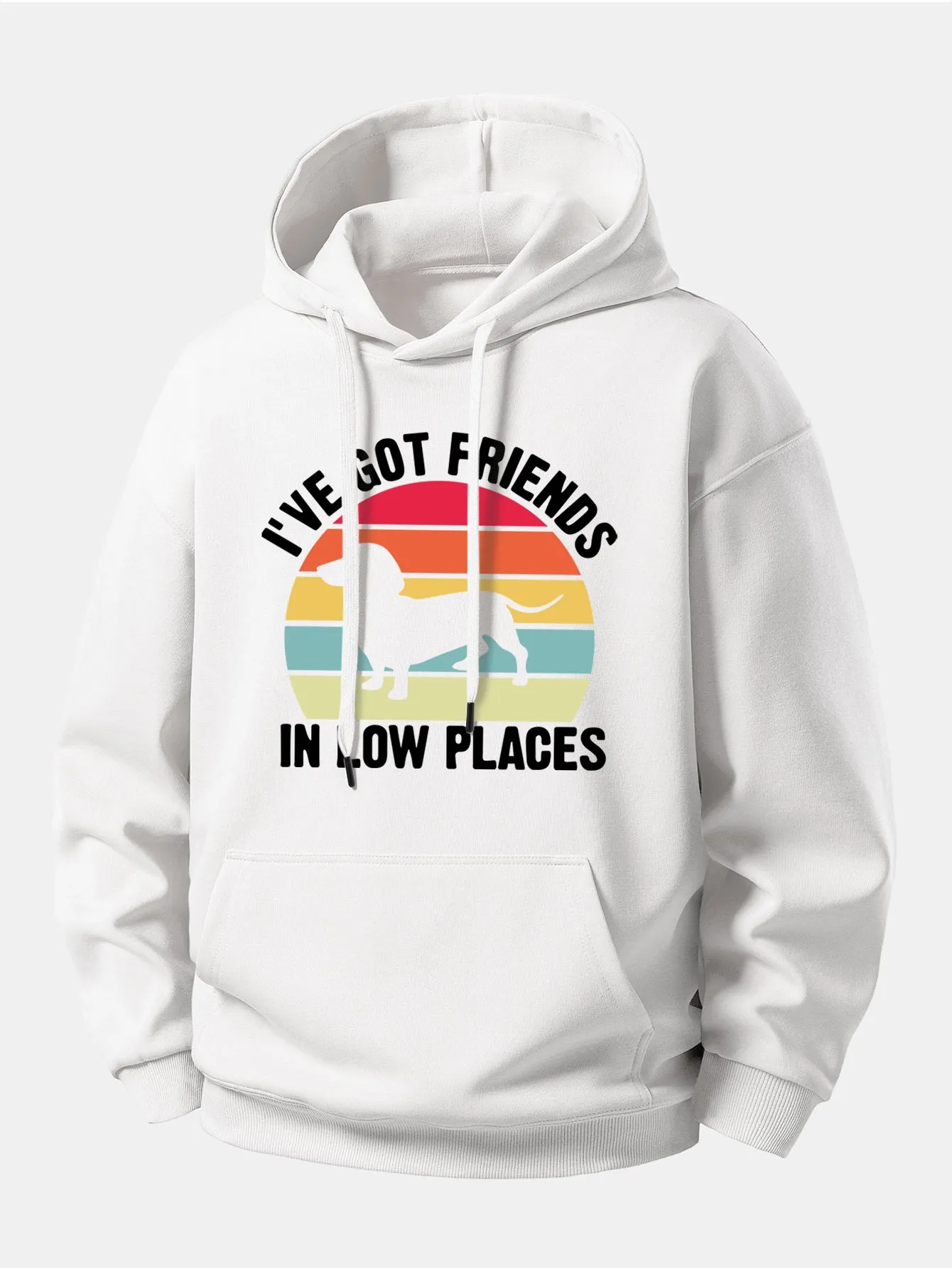 Dog Slogan Print Relax Fit Hoodie sold by Hoooyi product image thumbnail 5