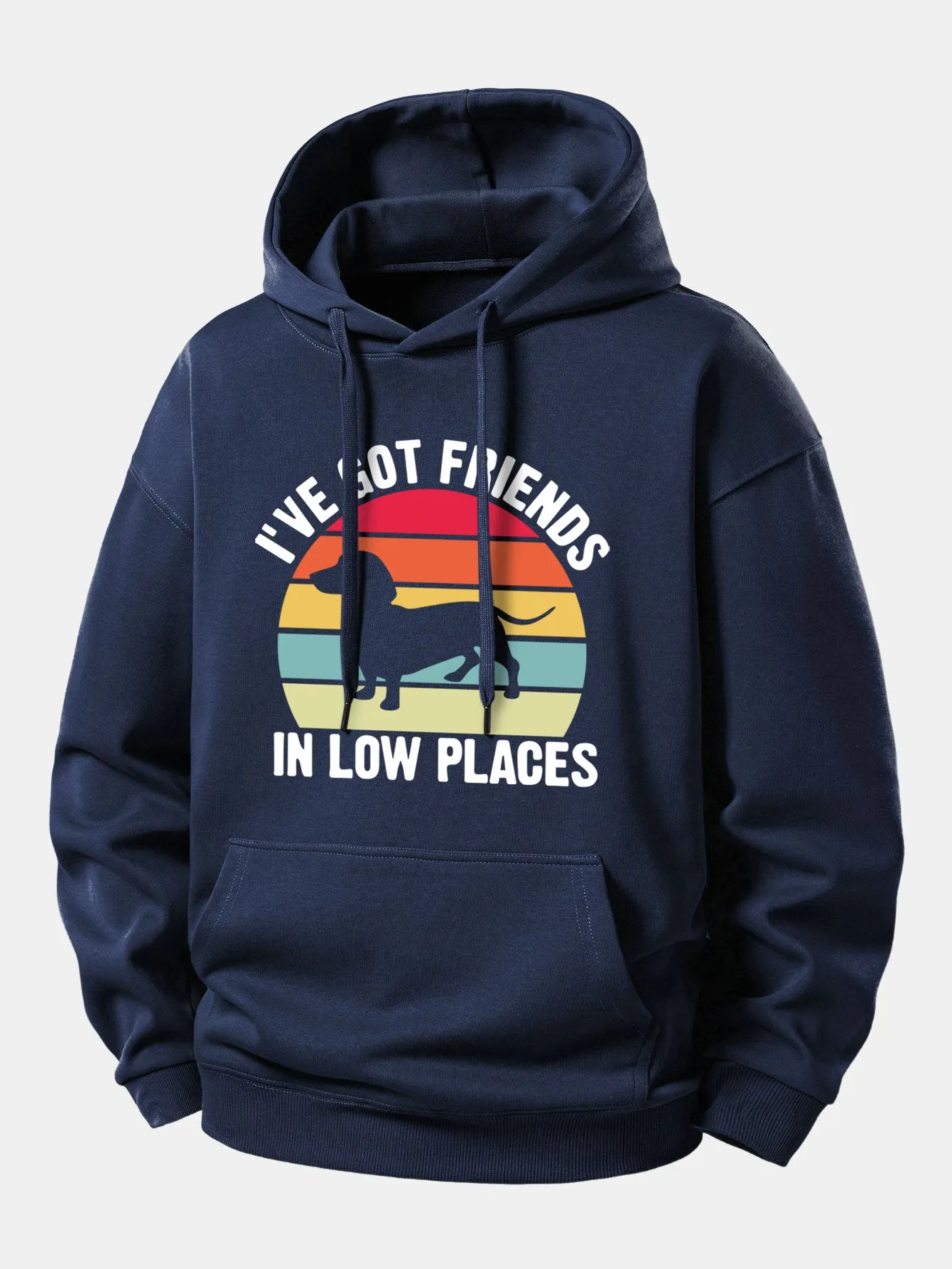 Dog Slogan Print Relax Fit Hoodie sold by Hoooyi