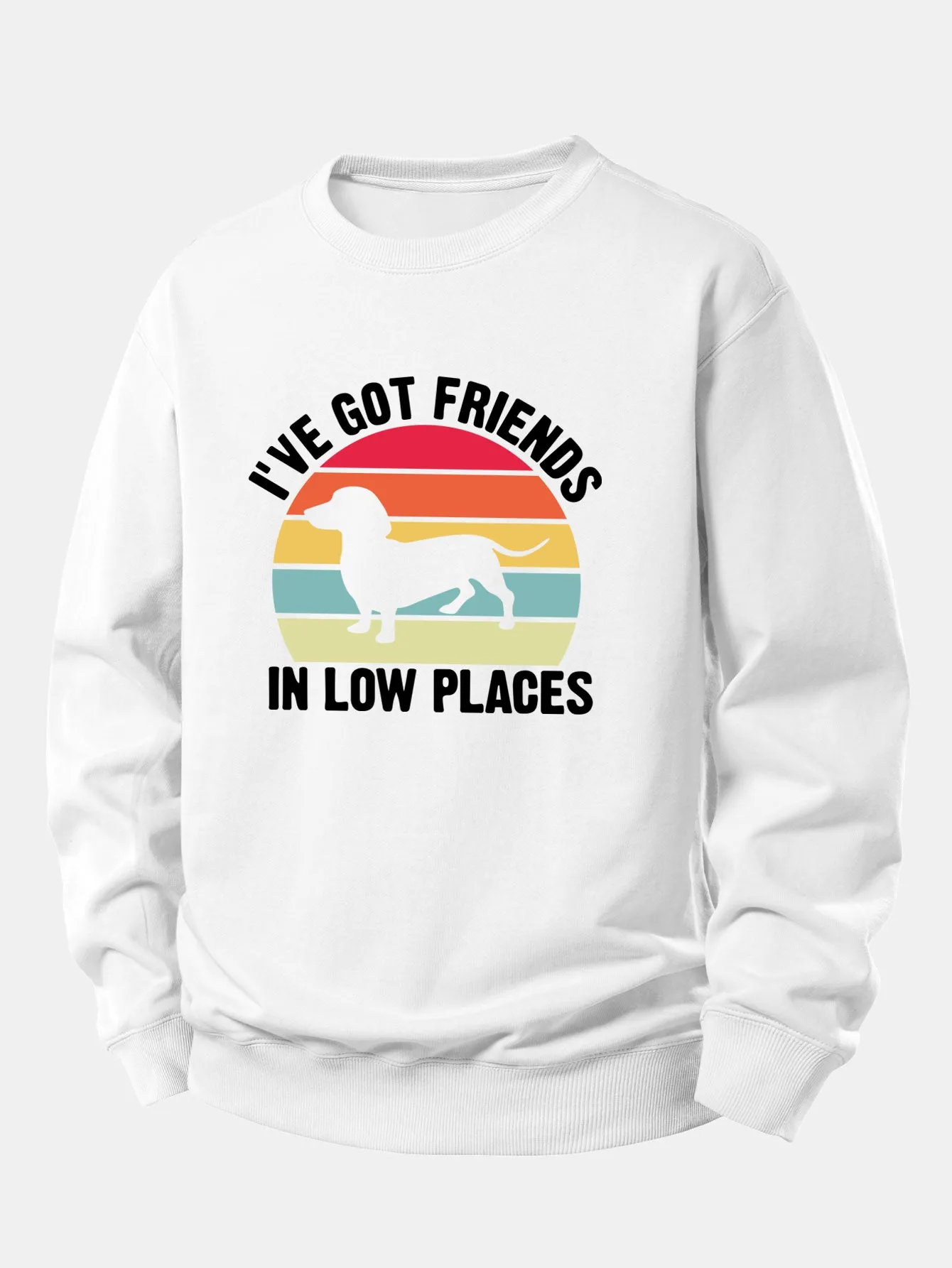 Dog Slogan Print Relax Fit Sweatshirt sold by Hoooyi product image thumbnail 3