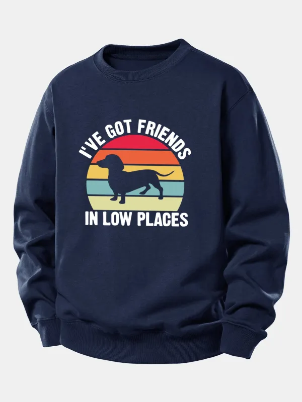 Dog Slogan Print Relax Fit Sweatshirt made by Hoooyi