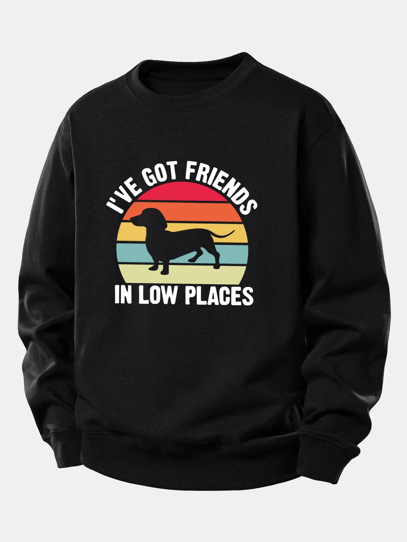 Dog Slogan Print Relax Fit Sweatshirt sold by Hoooyi product image thumbnail 2