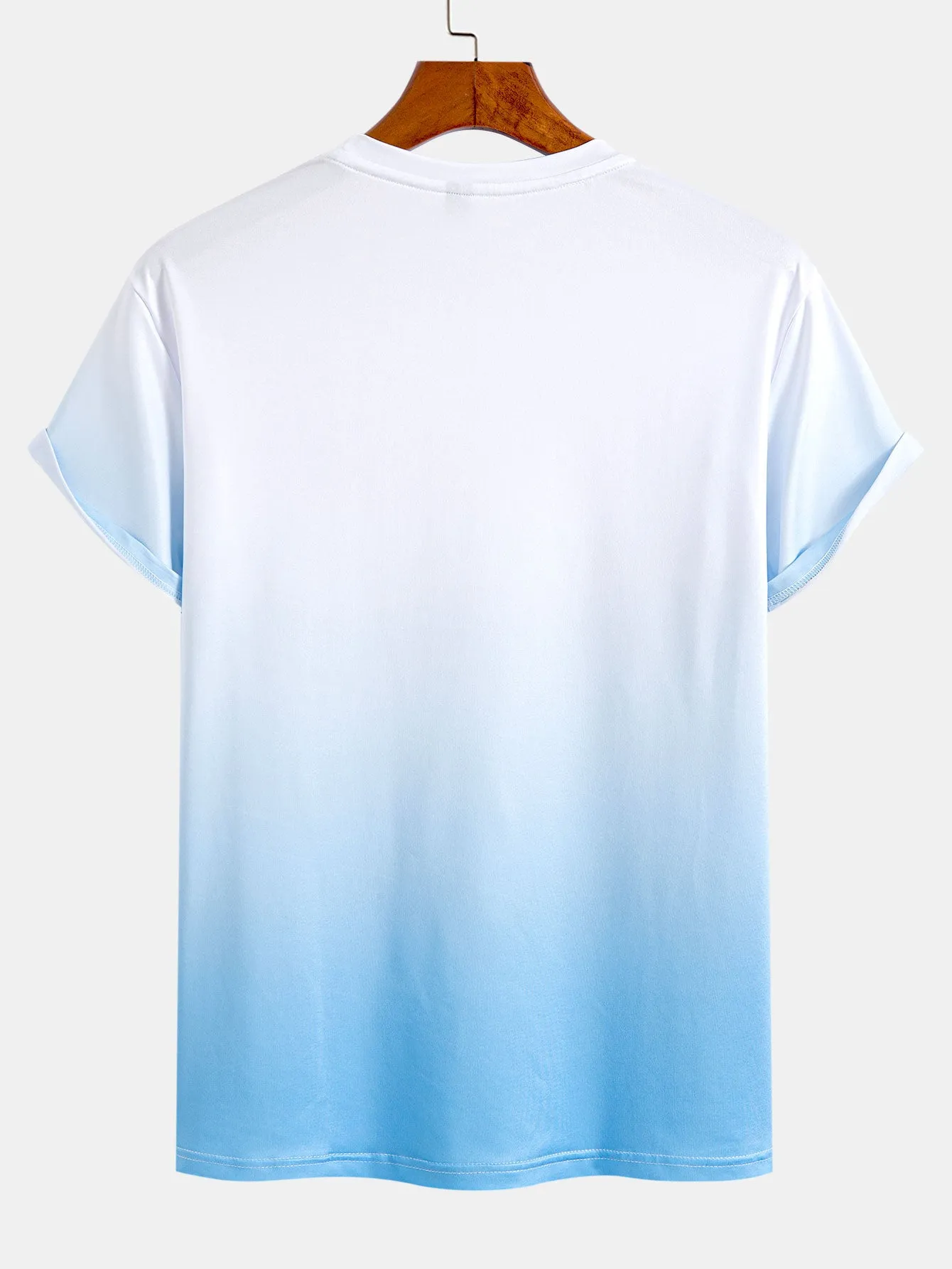Gradient Palm Tree Print T-Shirt sold by Hoooyi product image thumbnail 2