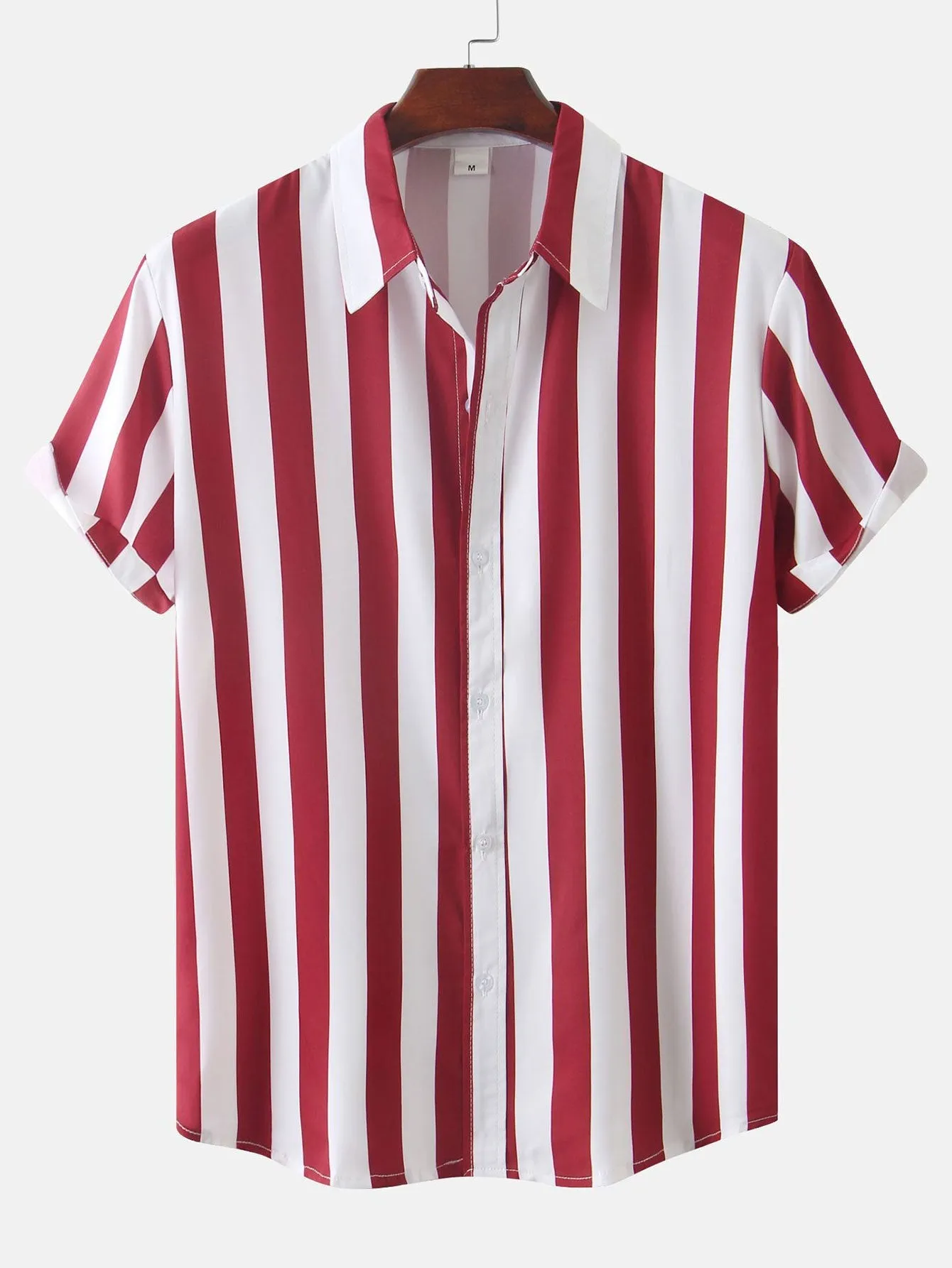 Stripe Print Shirt & Swim Shorts sold by Hoooyi product image thumbnail 2