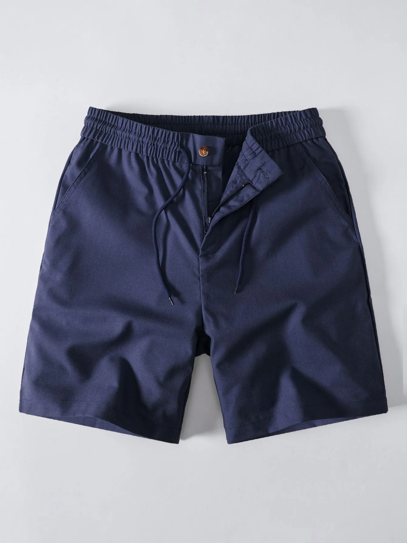 Linen Drawstring Shorts sold by Hoooyi product image thumbnail 3