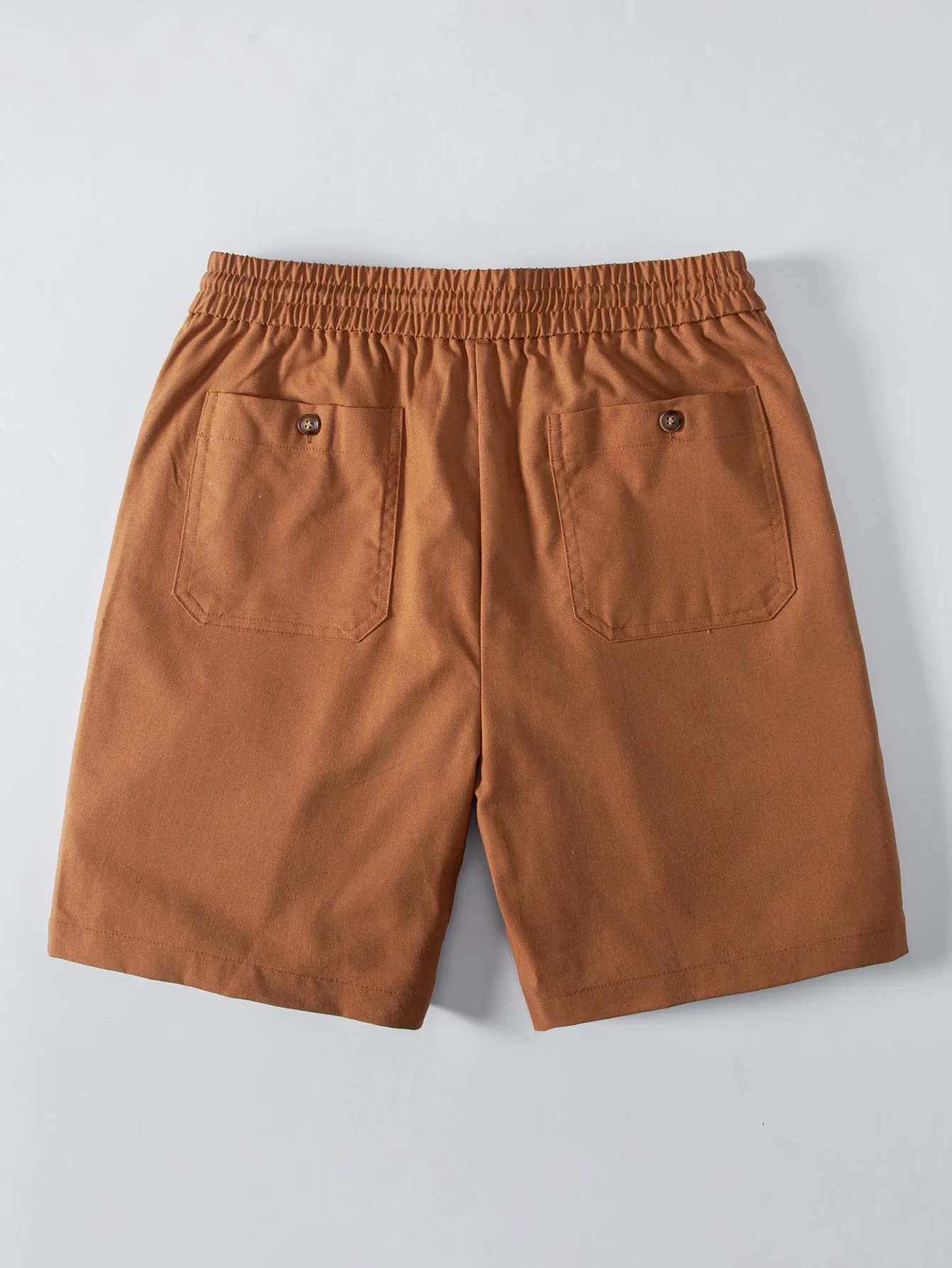 Linen Drawstring Shorts sold by Hoooyi product image thumbnail 2