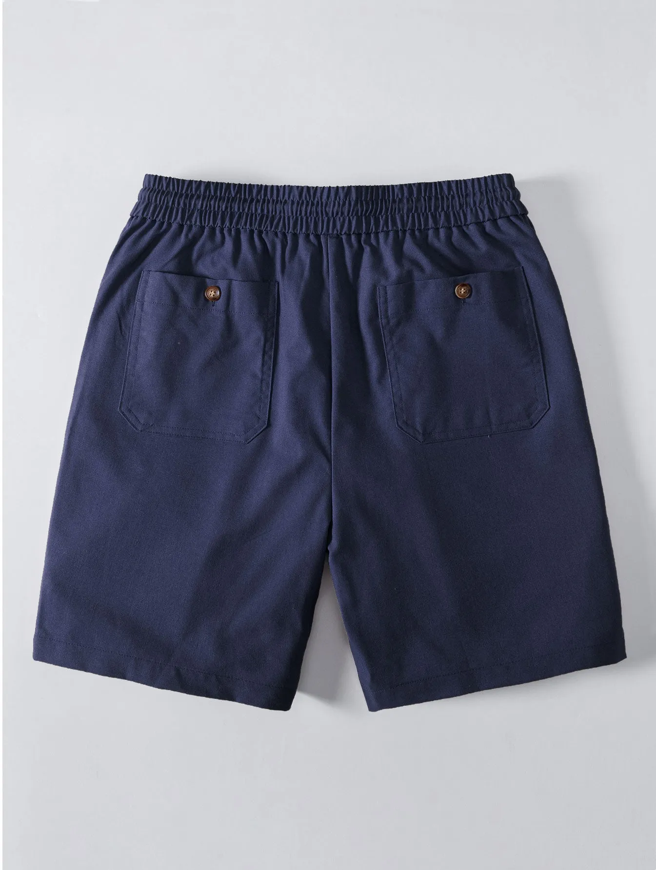 Linen Drawstring Shorts sold by Hoooyi product image thumbnail 4