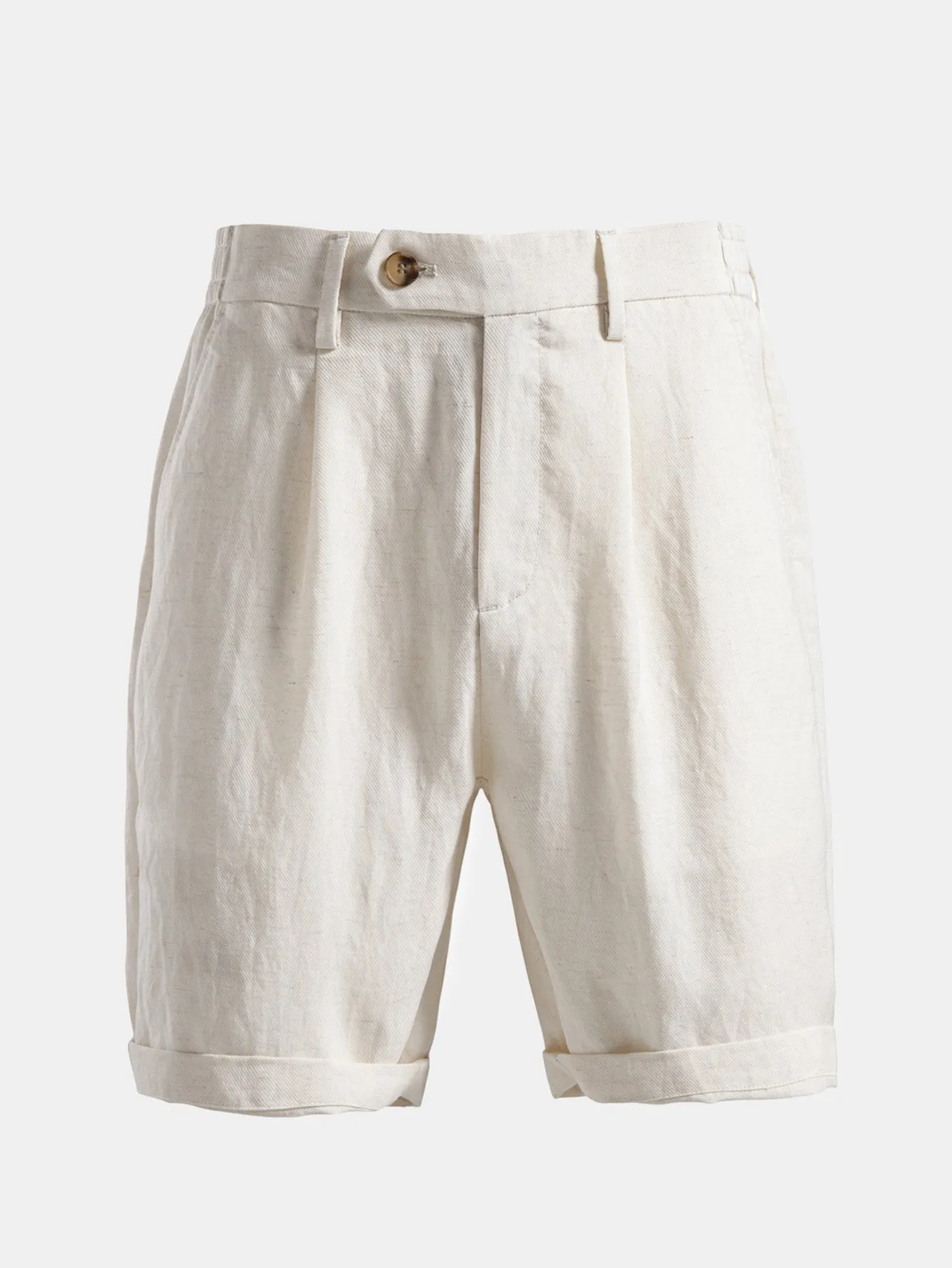 Relaxed Pleated Tailored Shorts sold by Hoooyi product image thumbnail 3