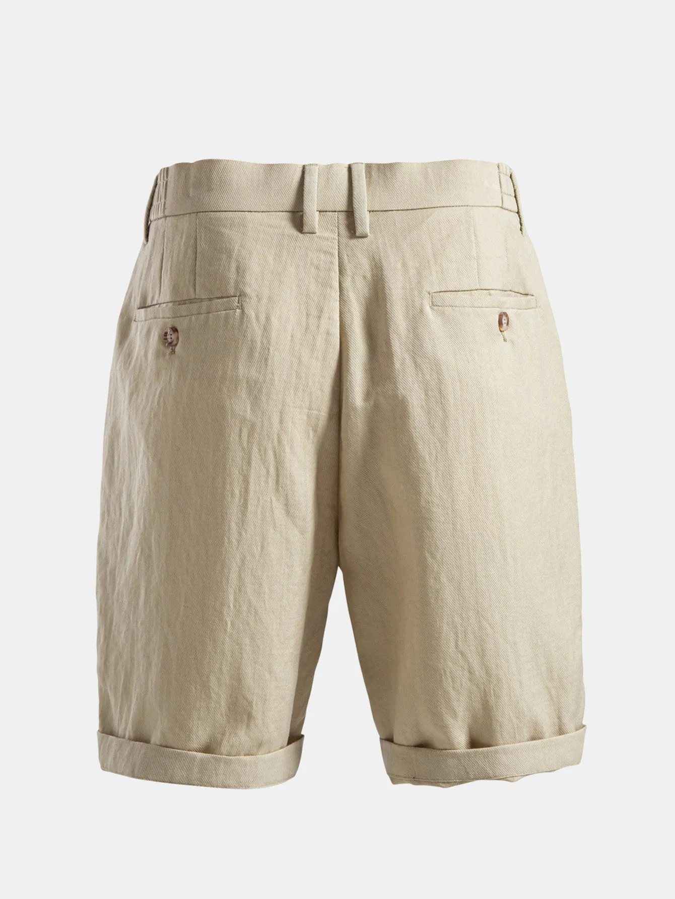 Relaxed Pleated Tailored Shorts sold by Hoooyi product image thumbnail 2