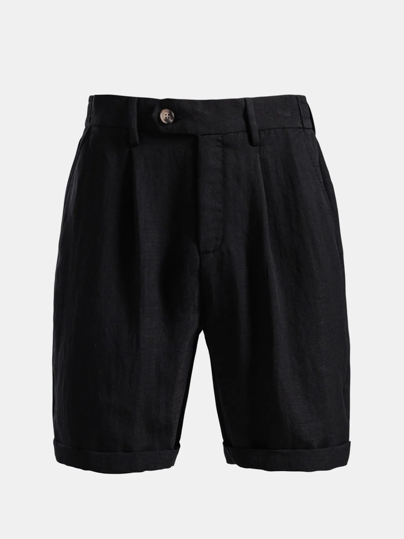 Relaxed Pleated Tailored Shorts sold by Hoooyi product image thumbnail 5