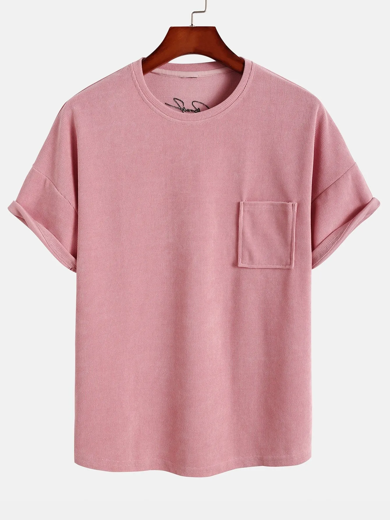 Dropped Shoulder Corduroy T-Shirt & Shorts sold by Hoooyi product image thumbnail 5
