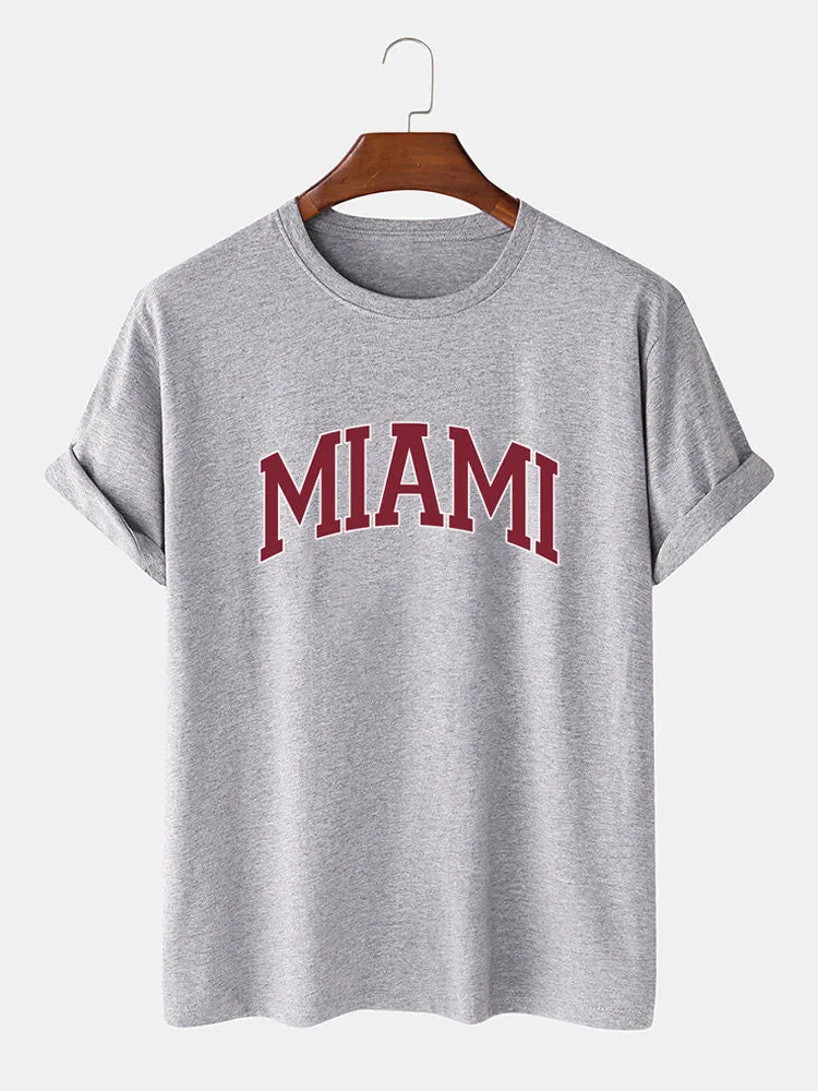 Miami Print T-Shirt & Swim Shorts sold by Hoooyi product image thumbnail 2