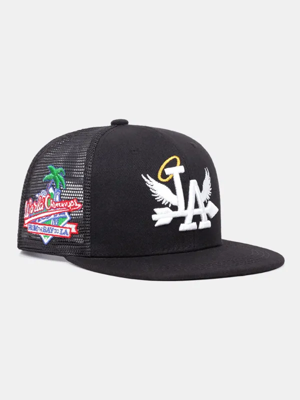 Letter Embroidery Street Style Baseball Cap made by Hoooyi