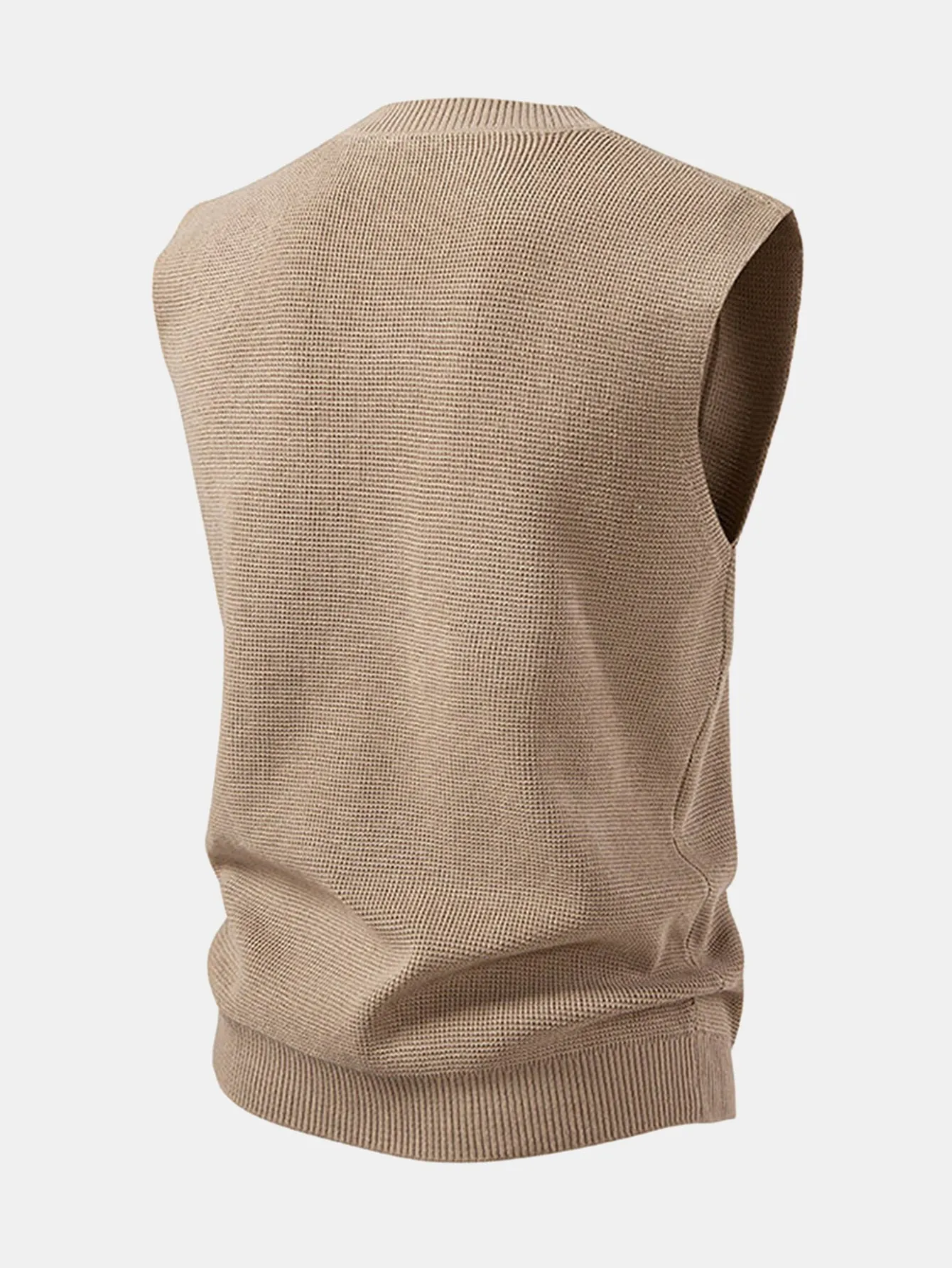 V-Neck Knit Vest sold by Hoooyi product image thumbnail 2