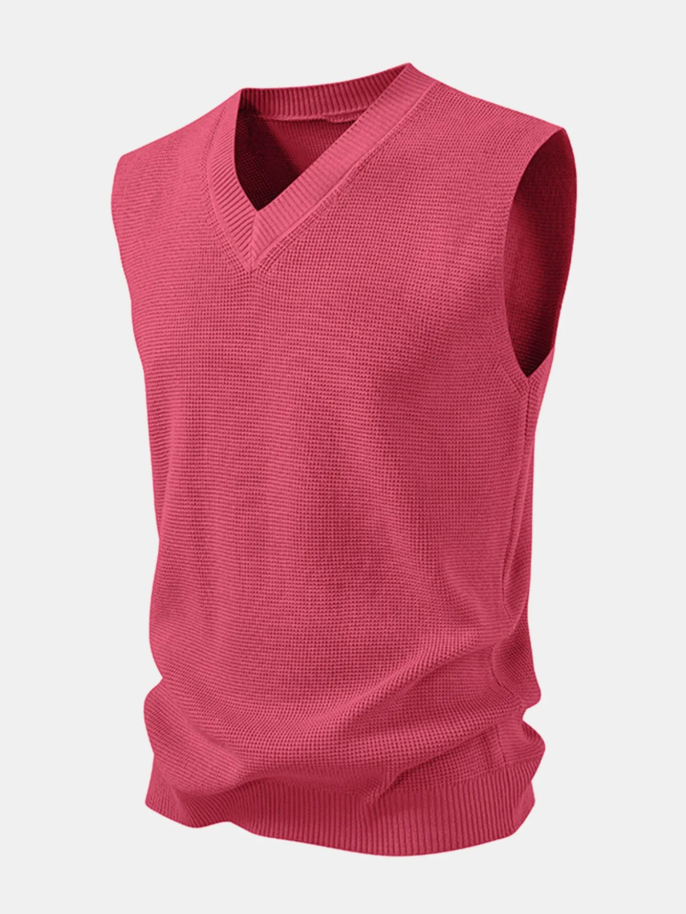 V-Neck Knit Vest sold by Hoooyi product image thumbnail 5