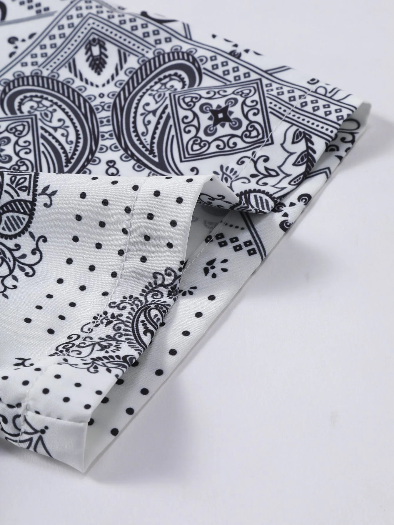 Paisley Button Up Shirt sold by Hoooyi product image thumbnail 5