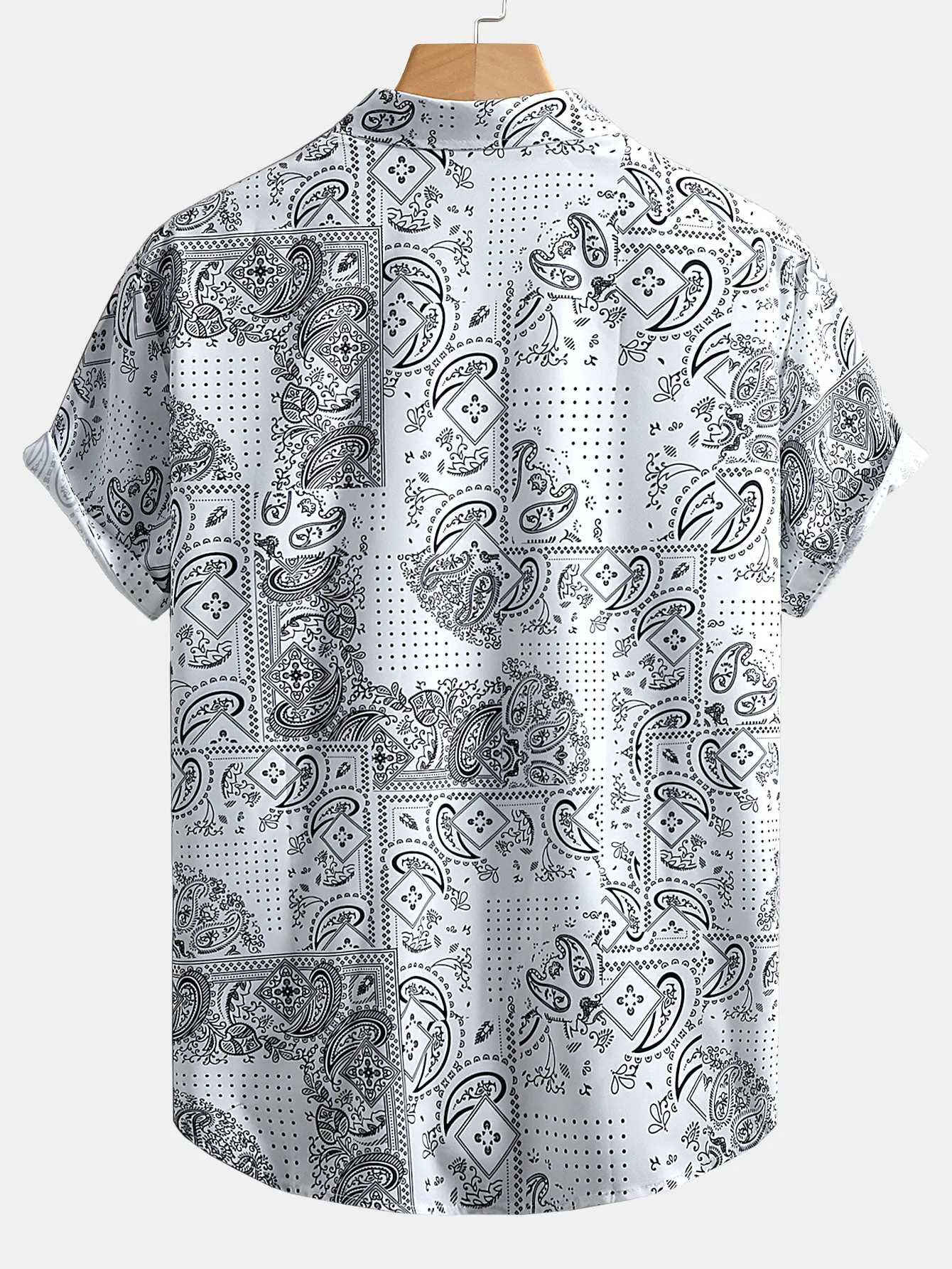 Paisley Button Up Shirt sold by Hoooyi product image thumbnail 2