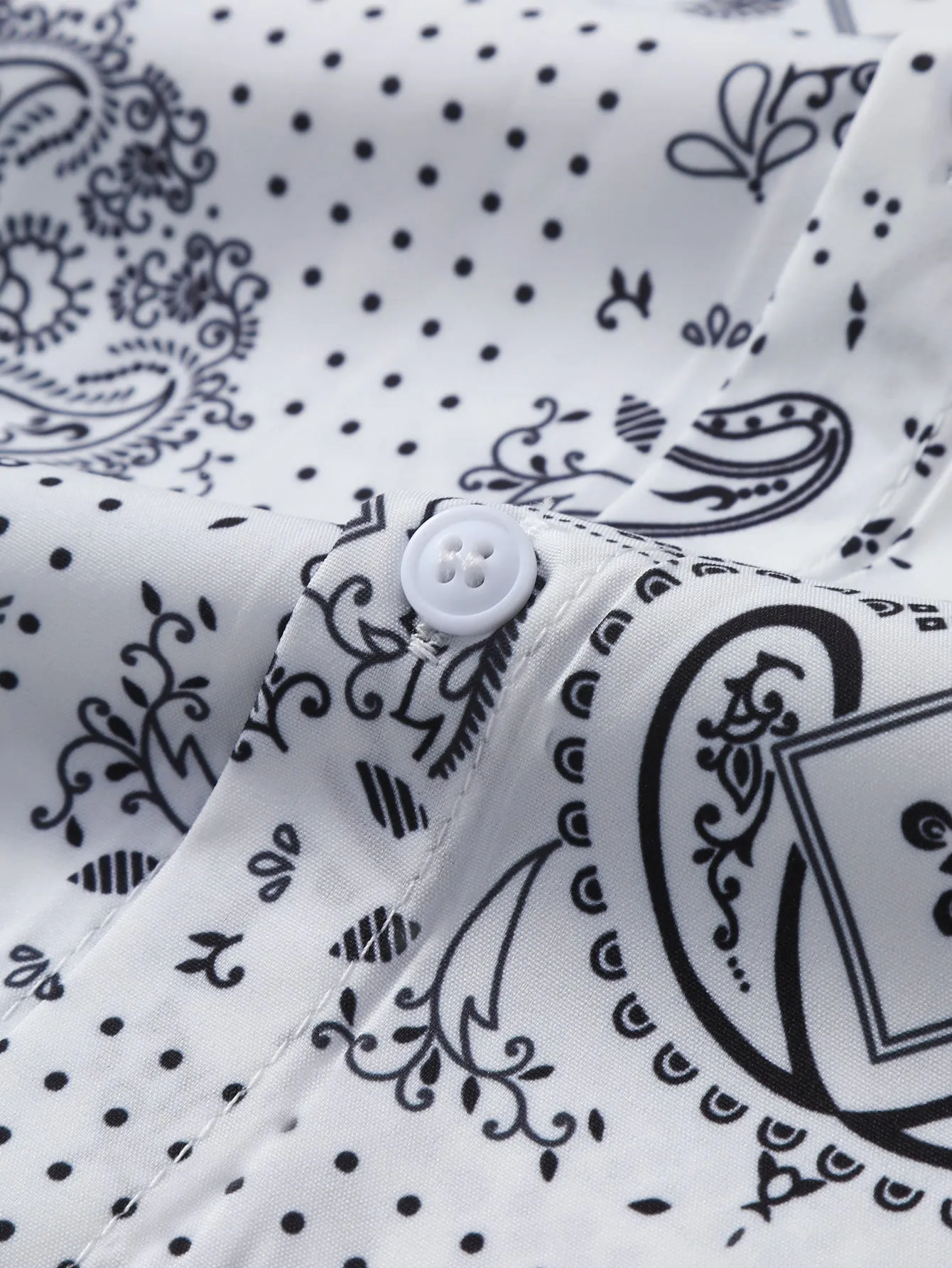 Paisley Button Up Shirt sold by Hoooyi product image thumbnail 4