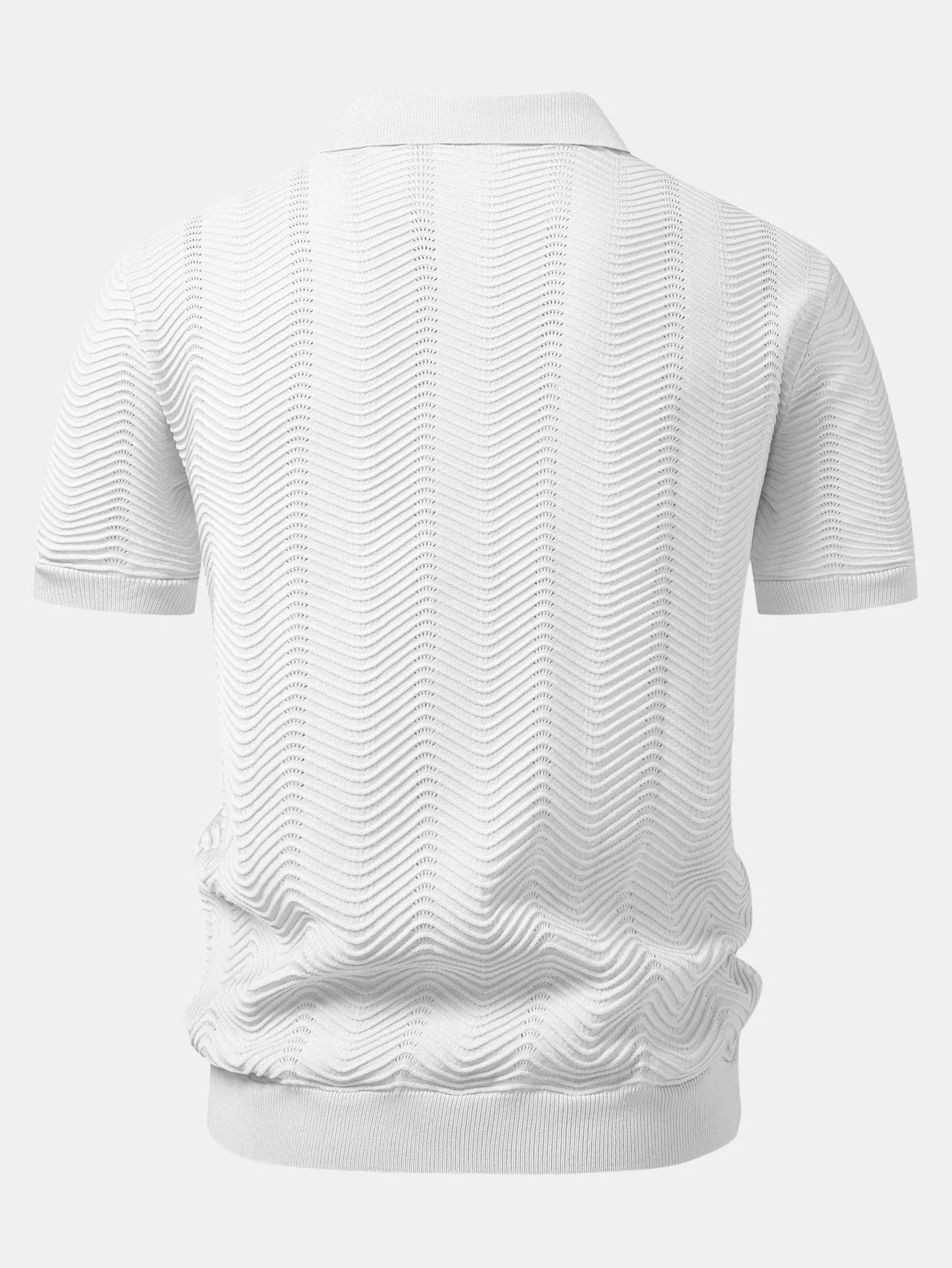 Wave Johnny Collar Knit Polo sold by Hoooyi product image thumbnail 4