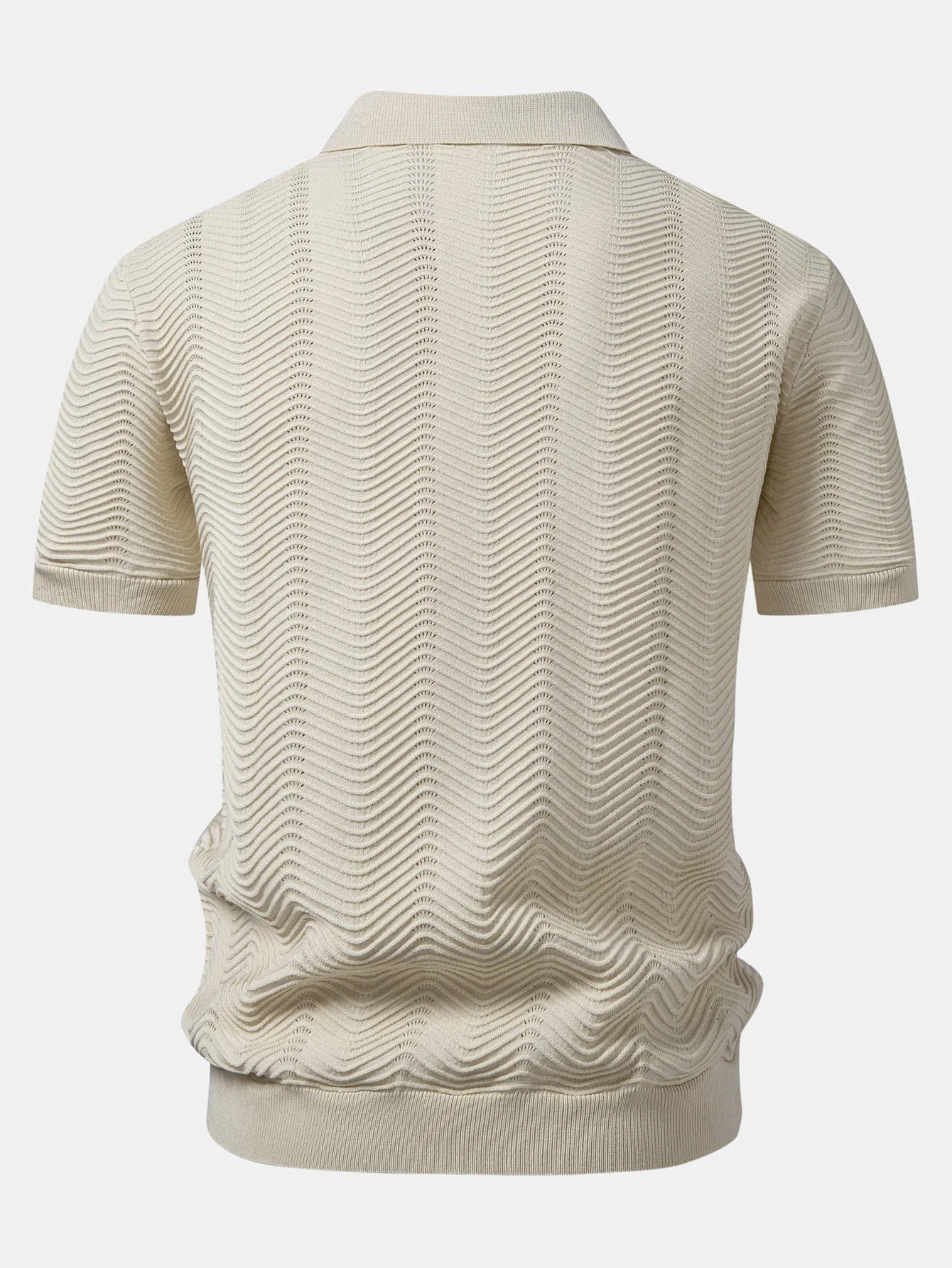 Wave Johnny Collar Knit Polo sold by Hoooyi product image thumbnail 2