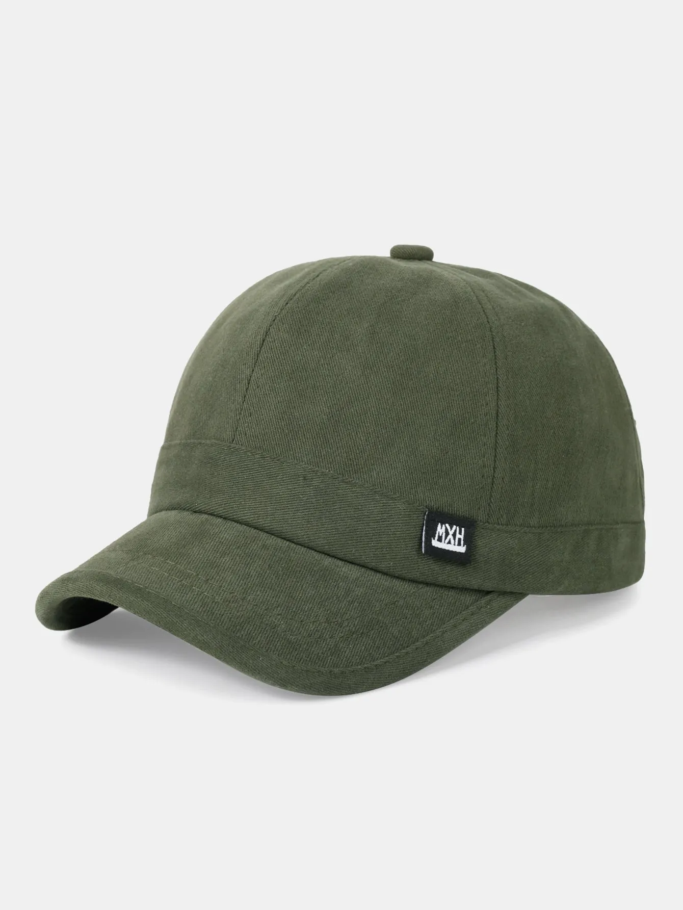 Minimalist Adjustable Solid-Color Cotton Baseball Cap With Short Brim sold by Hoooyi product image thumbnail 4