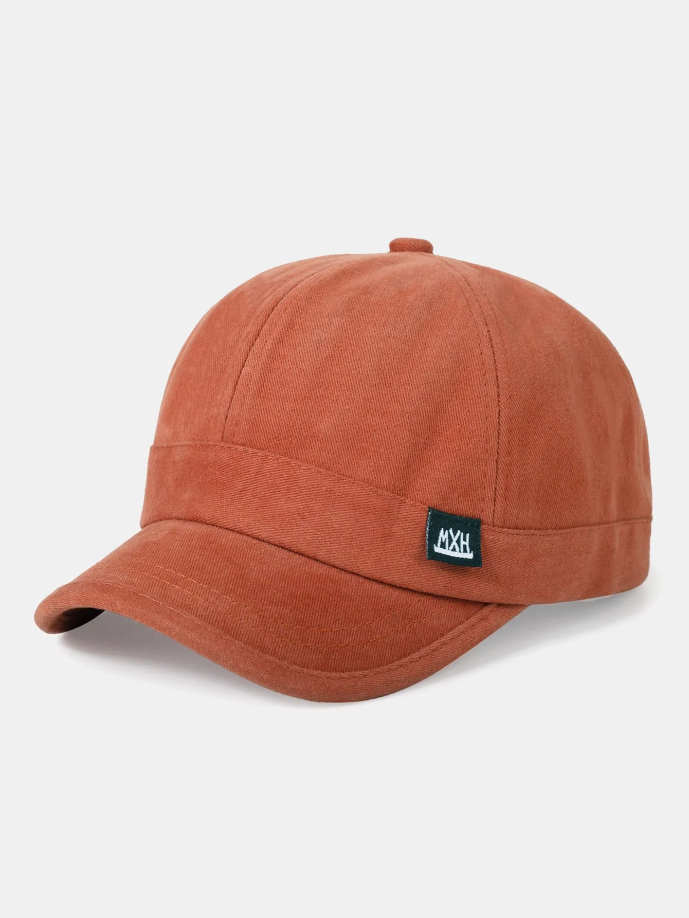 Minimalist Adjustable Solid-Color Cotton Baseball Cap With Short Brim sold by Hoooyi