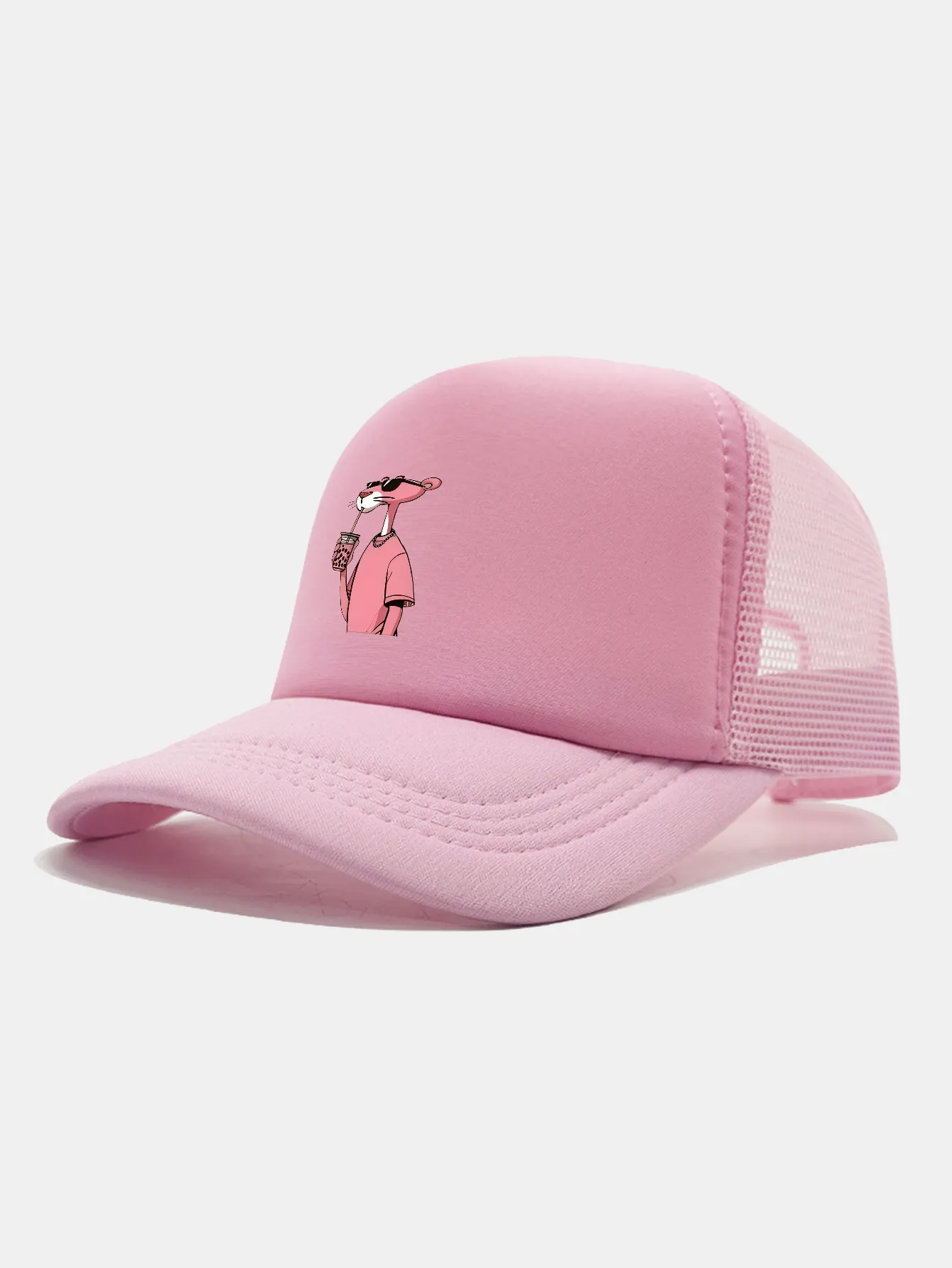 Pink Panther Print Mesh Baseball Cap sold by Hoooyi product image thumbnail 2