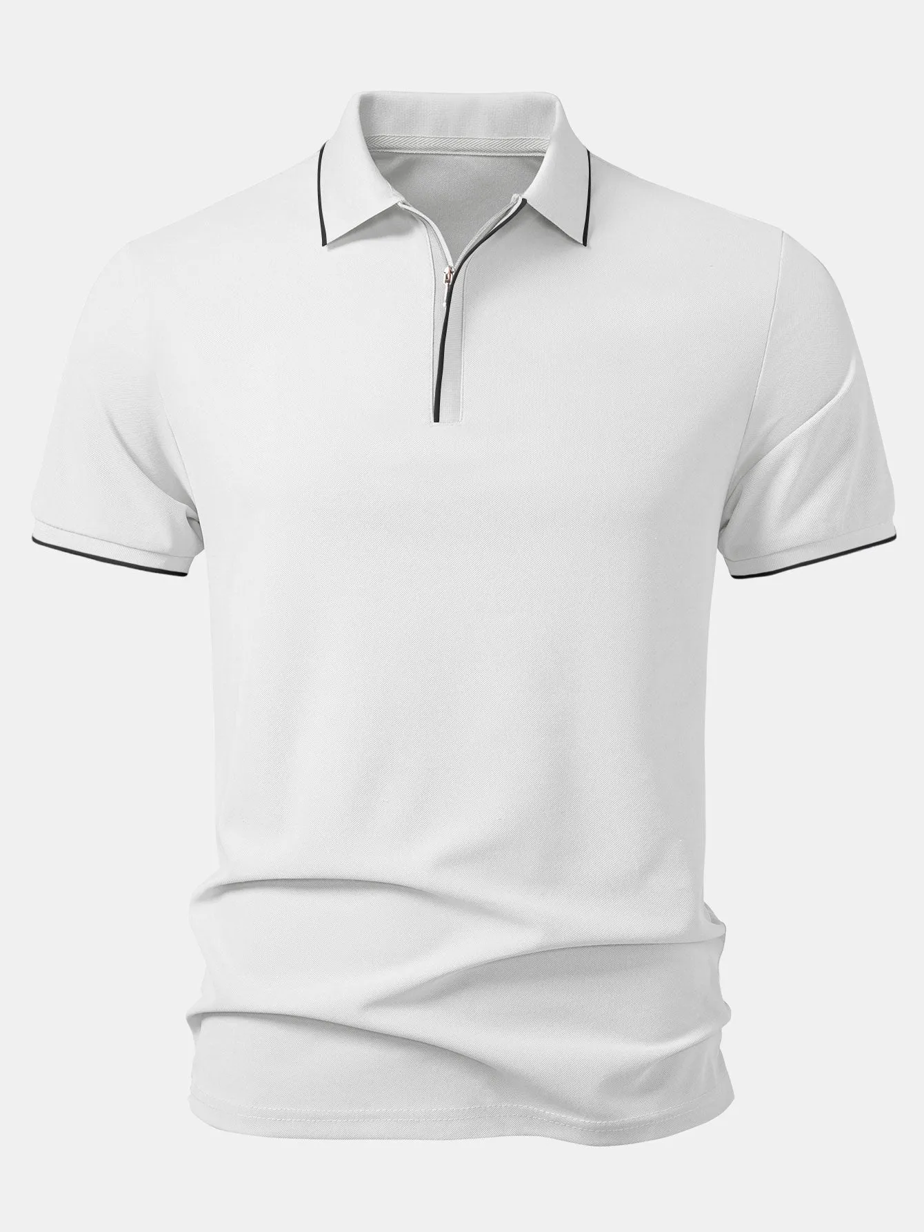 Covered-Zip Polo sold by Hoooyi product image thumbnail 5