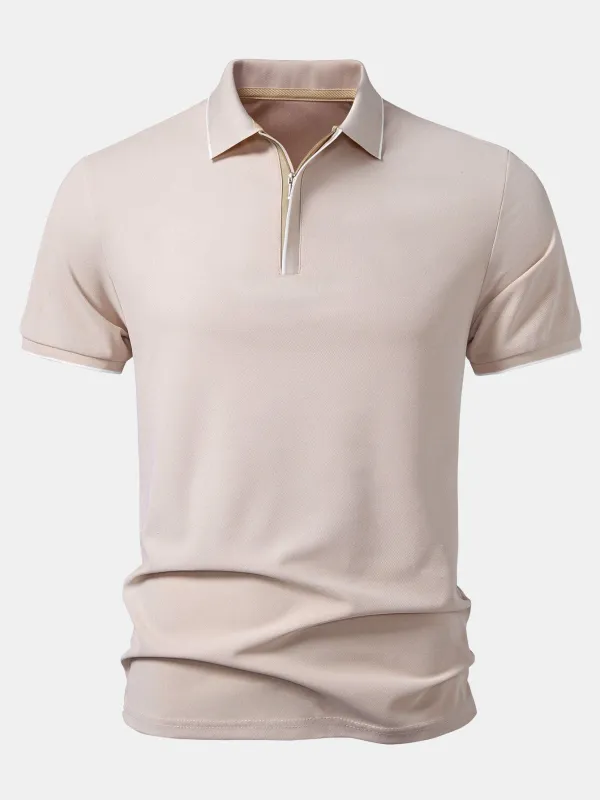 Covered-Zip Polo made by Hoooyi