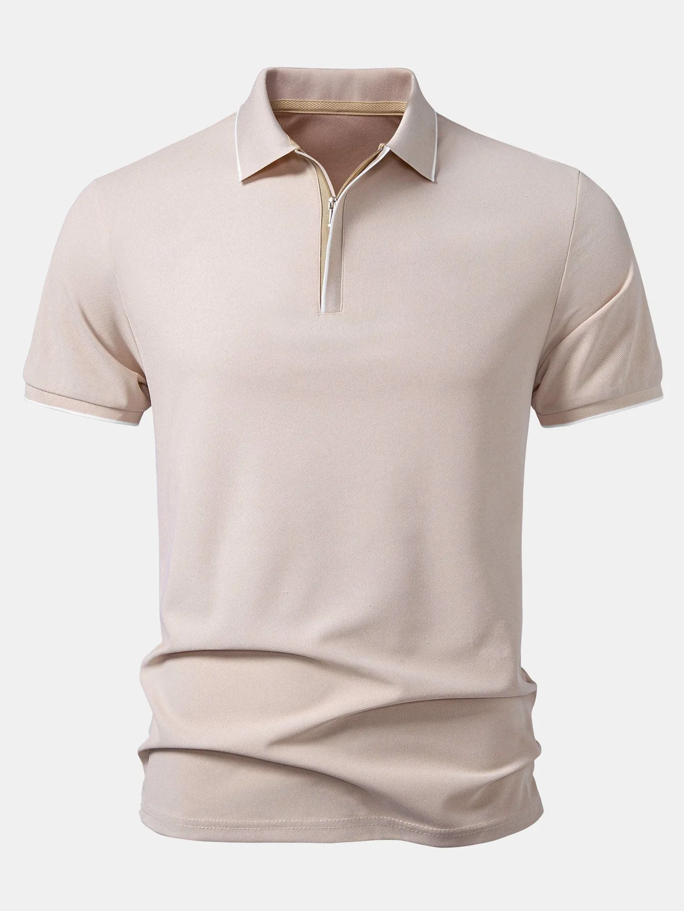 Covered-Zip Polo sold by Hoooyi