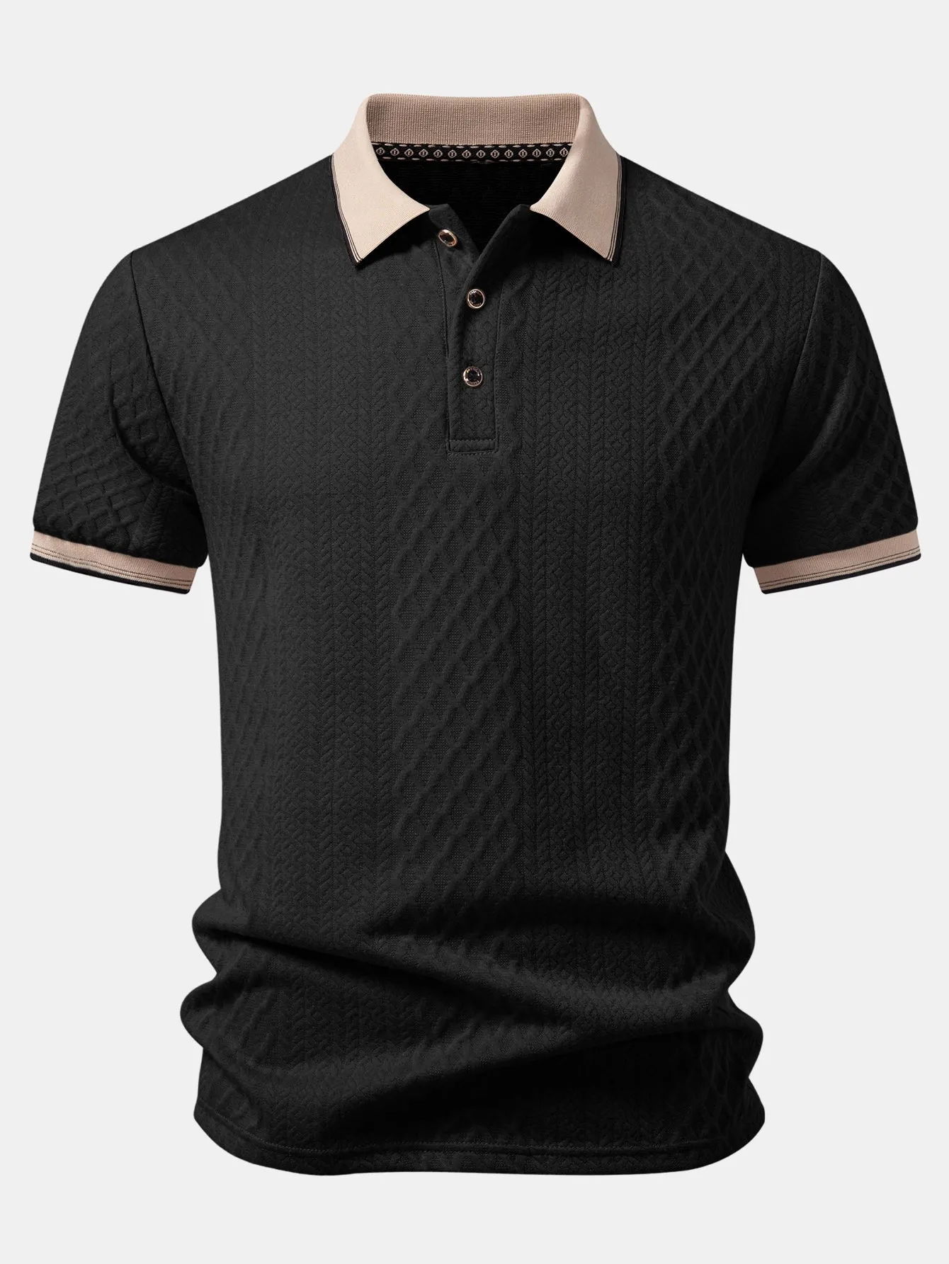 Geometry Jacquard Polo sold by Hoooyi product image thumbnail 3