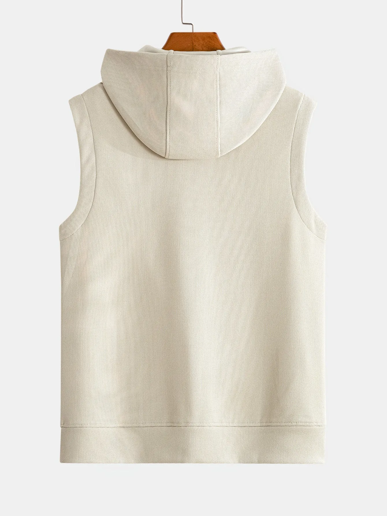 Waffle Sleeveless Hoodie sold by Hoooyi product image thumbnail 2