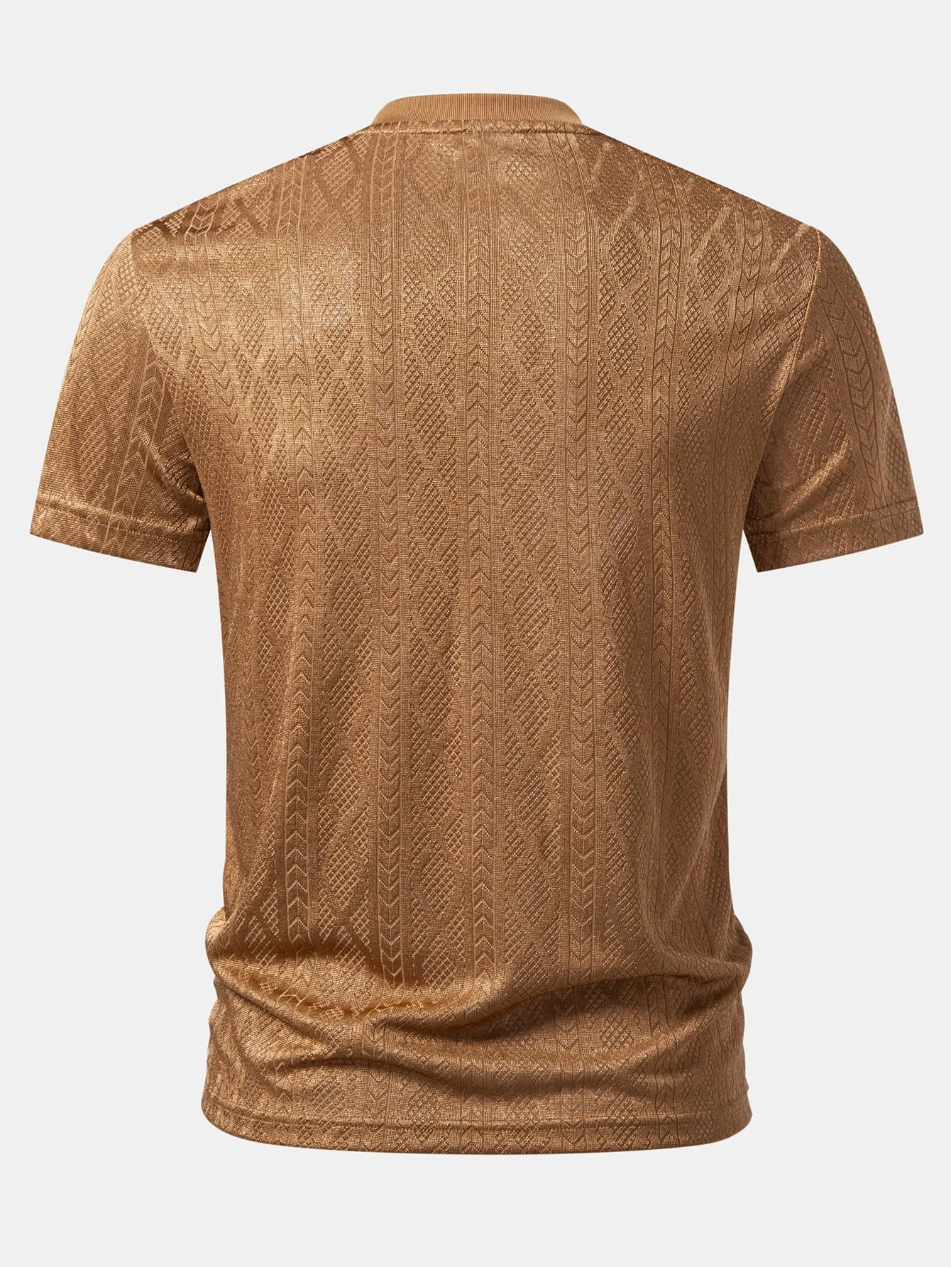 Geometry Jacquard Knit T-Shirt sold by Hoooyi product image thumbnail 2
