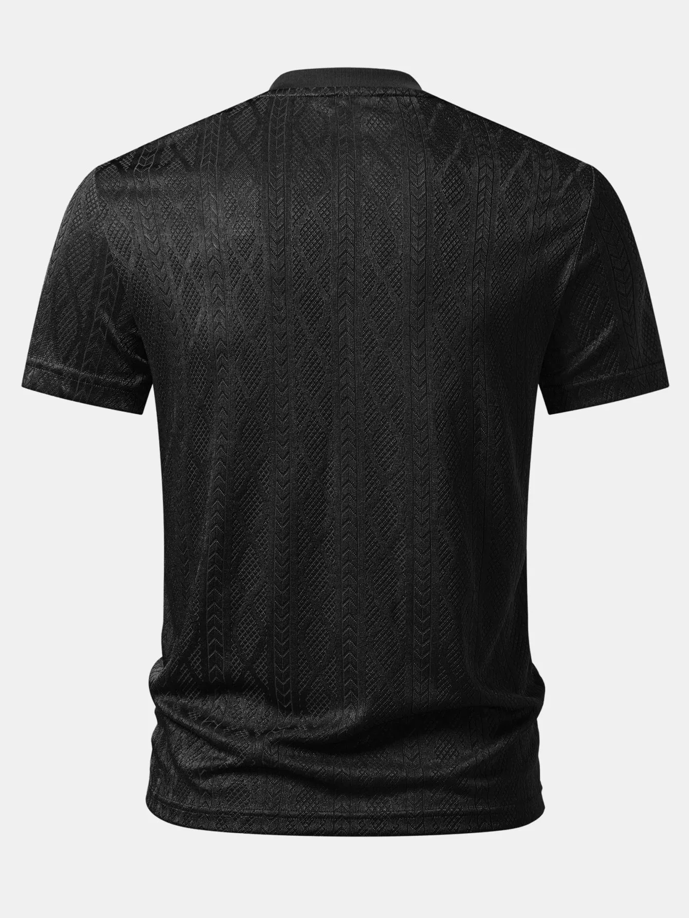 Geometry Jacquard Knit T-Shirt sold by Hoooyi product image thumbnail 4