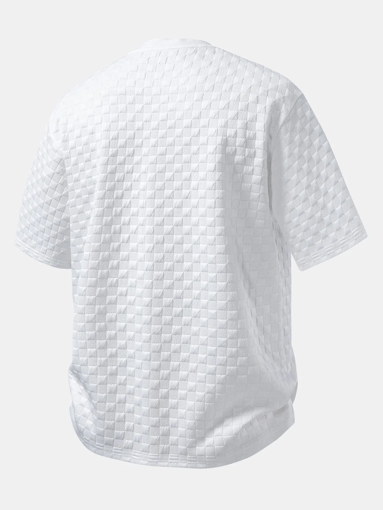 Relax Fit Checkerboard T-Shirt sold by Hoooyi product image thumbnail 2