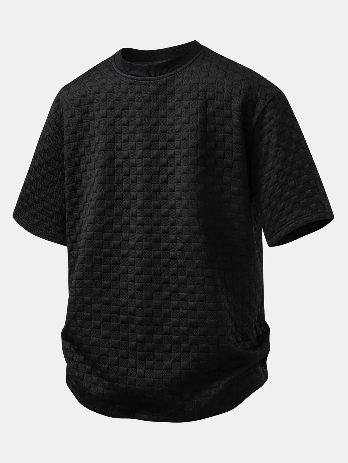 Relax Fit Checkerboard T-Shirt sold by Hoooyi product image thumbnail 3