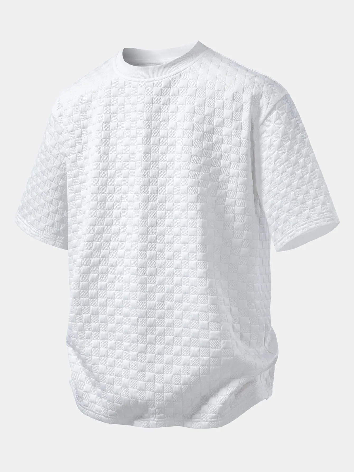 Relax Fit Checkerboard T-Shirt sold by Hoooyi
