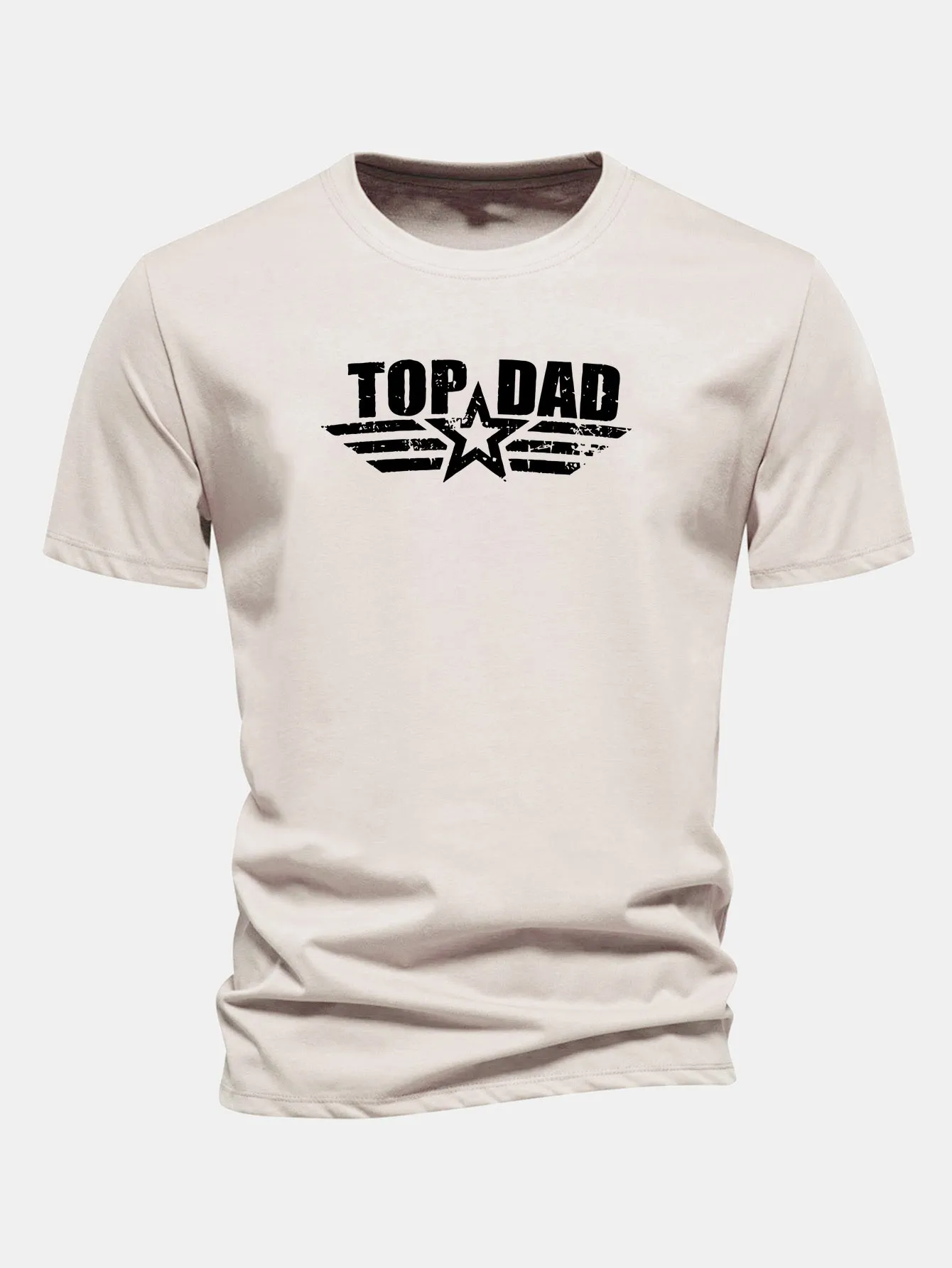 Regular Fit Top Dad Print Cotton T-Shirt sold by Hoooyi product image thumbnail 5
