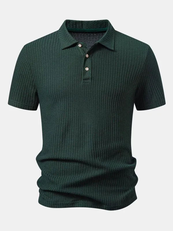 Waffle Knit Polo made by Hoooyi
