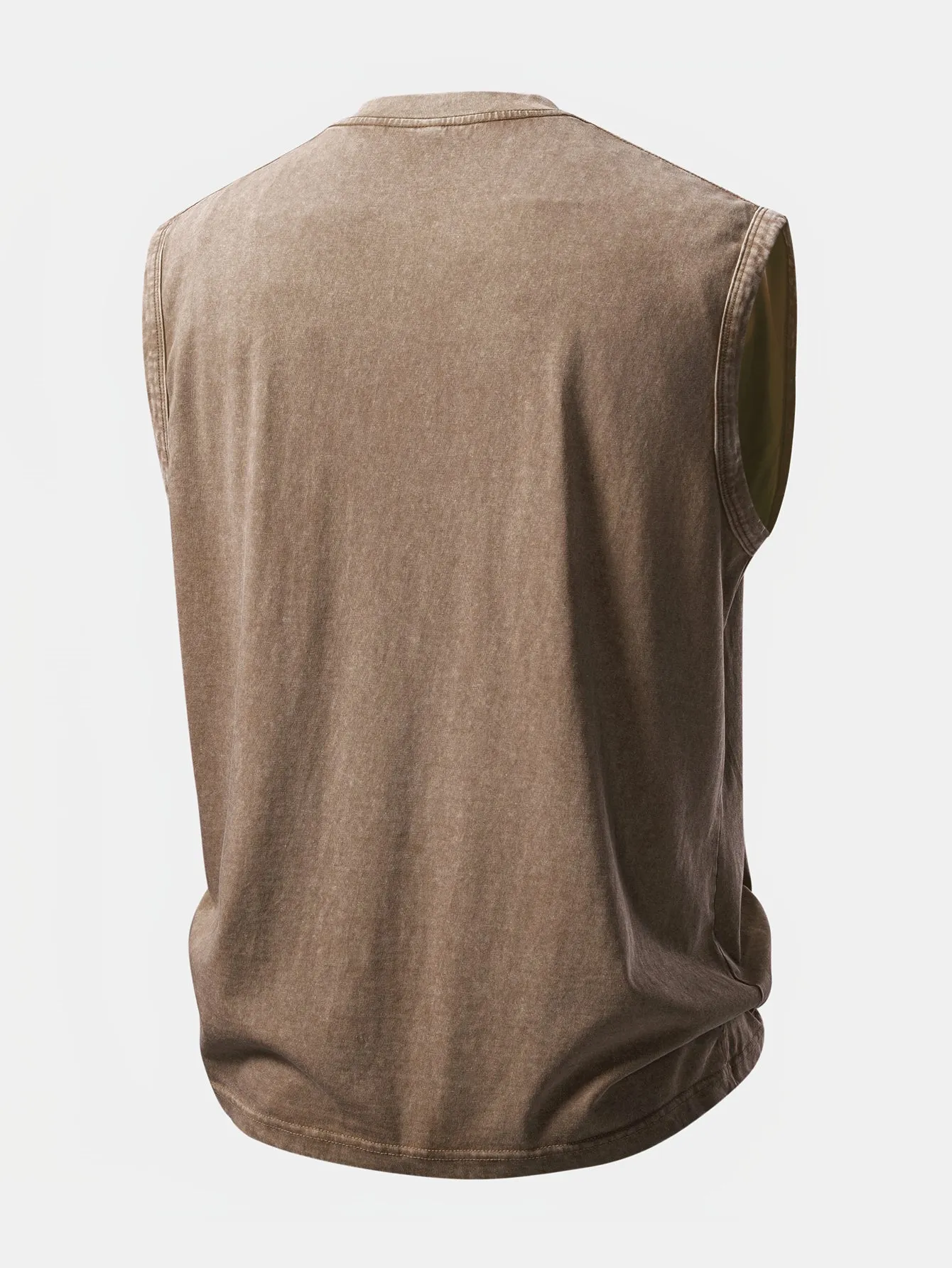 Undiagnosed Print Washed Distressed Tank Top sold by Hoooyi product image thumbnail 4