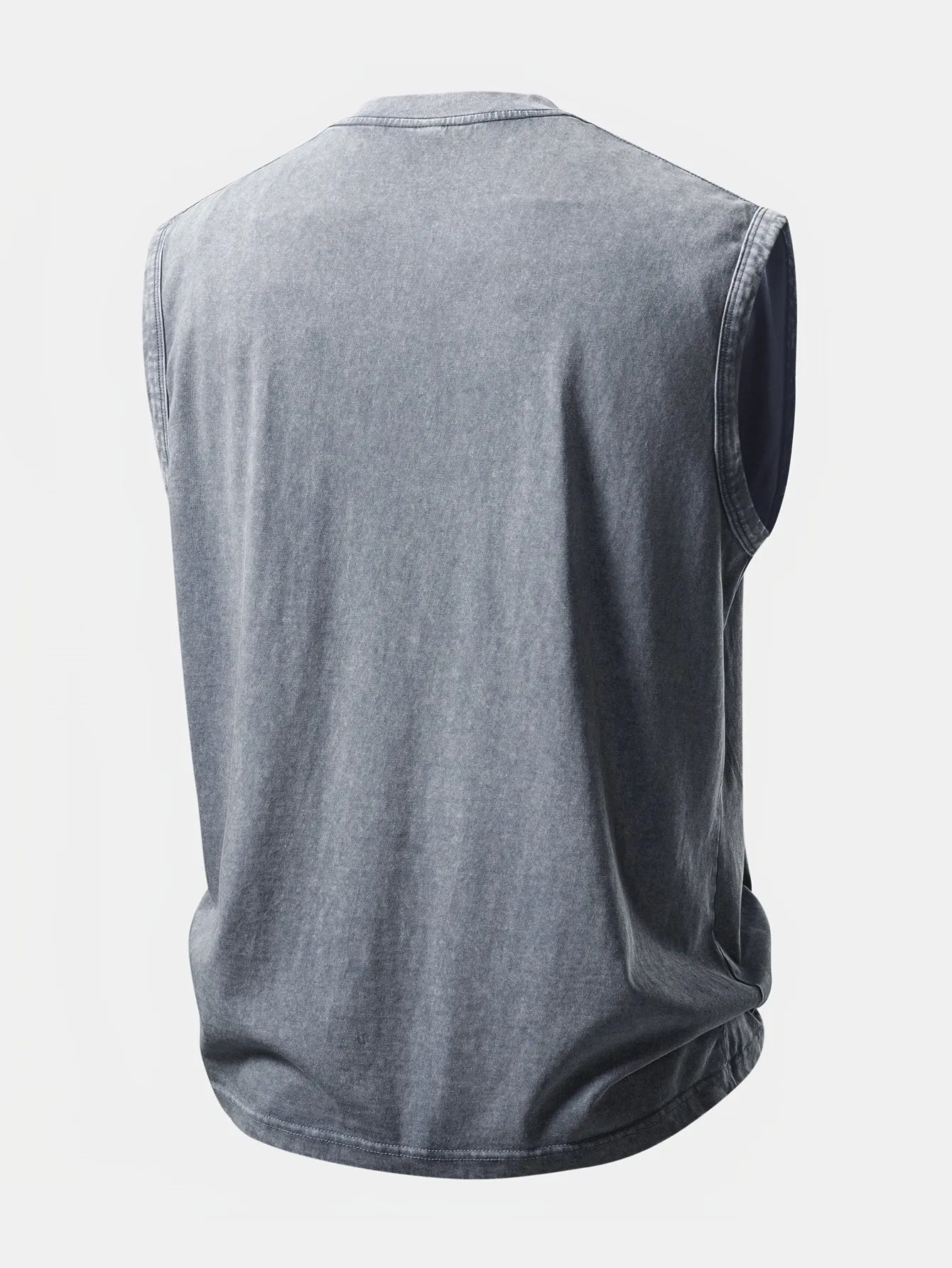 Undiagnosed But Something Ain't Right Print Washed Distressed Tank Top sold by Hoooyi product image thumbnail 4